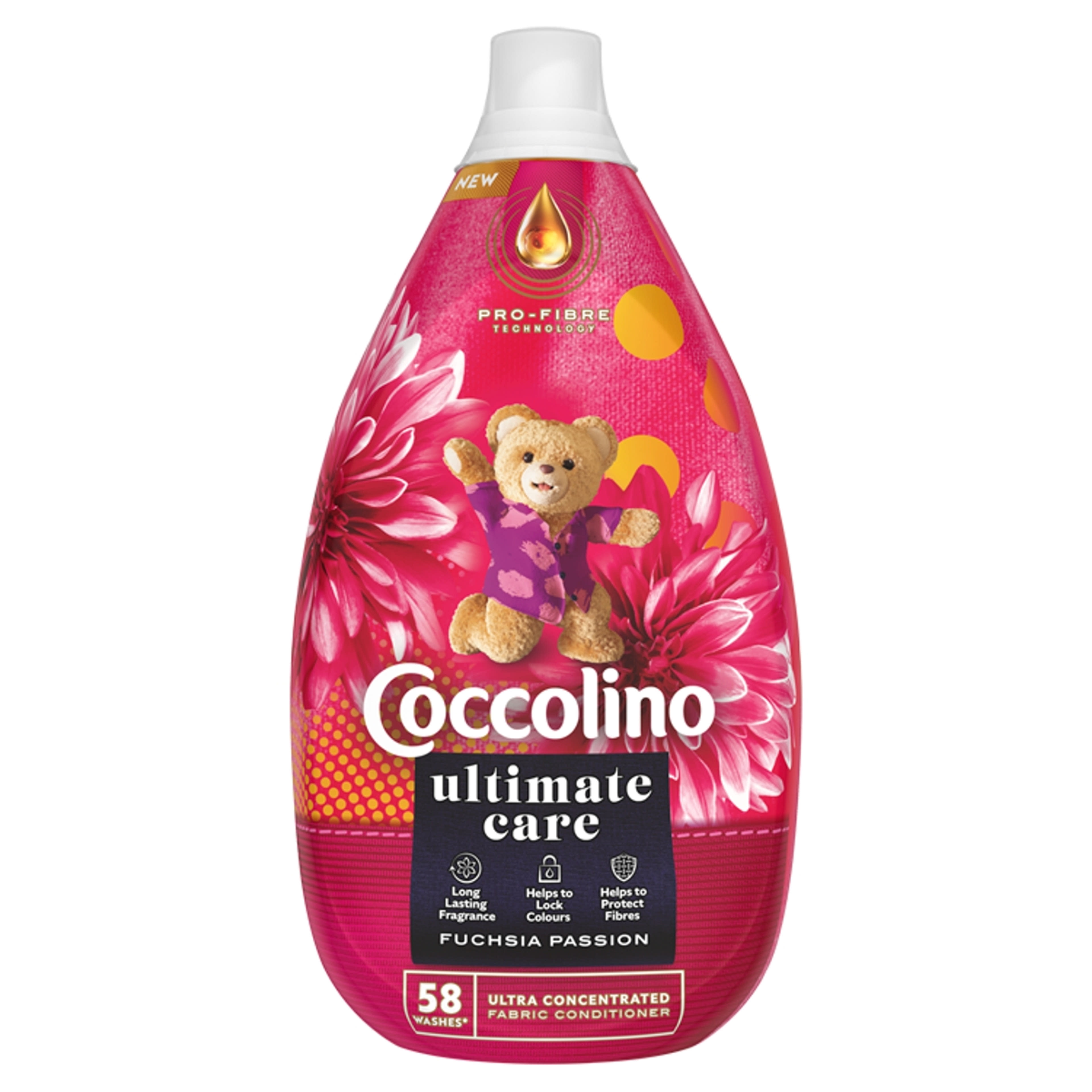 Coccolino Ultimate Care Fuchsia öblítő 58 mosás - 870 ml-1