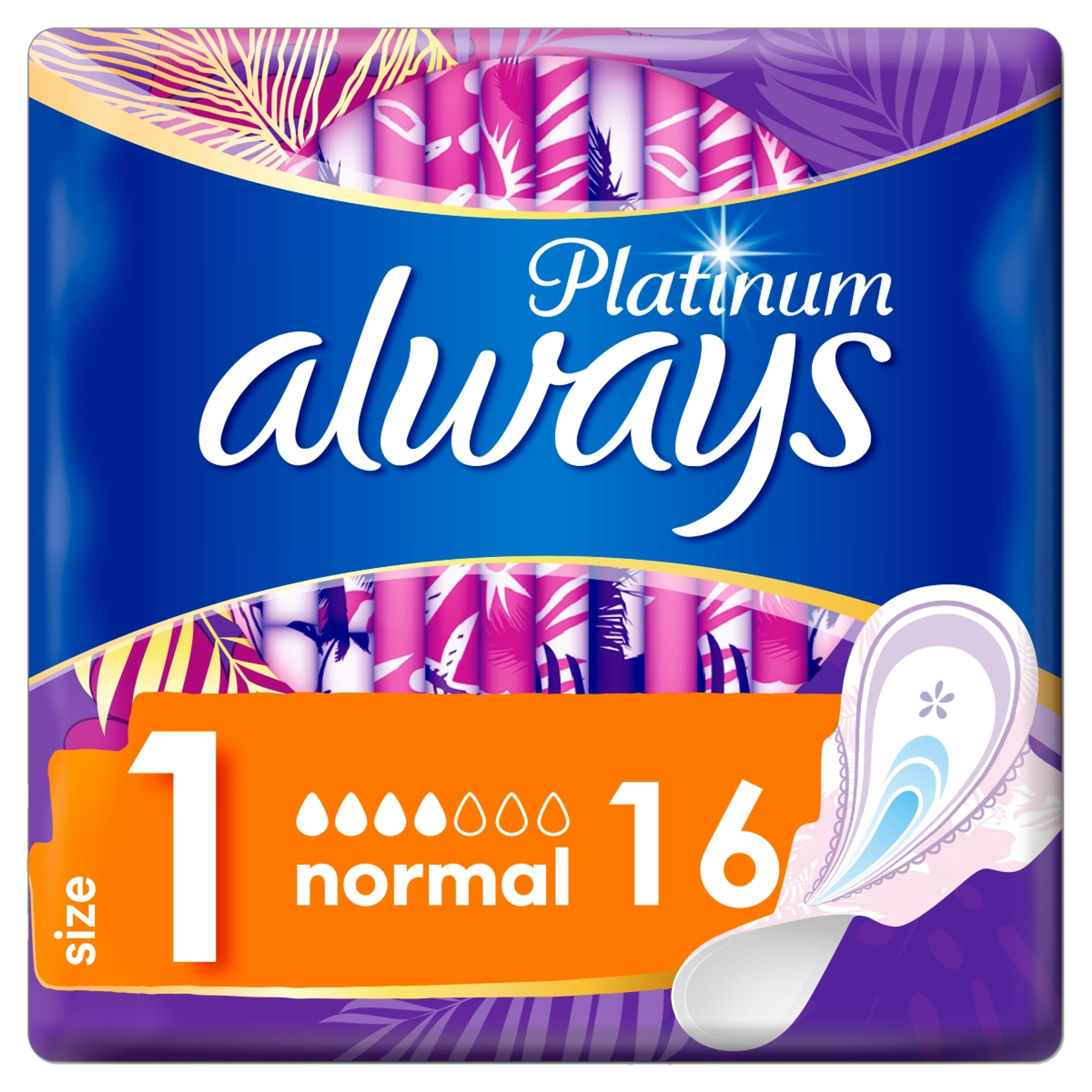Always Platinum Duo Pack normál egészségügyi betét - 16 db-7