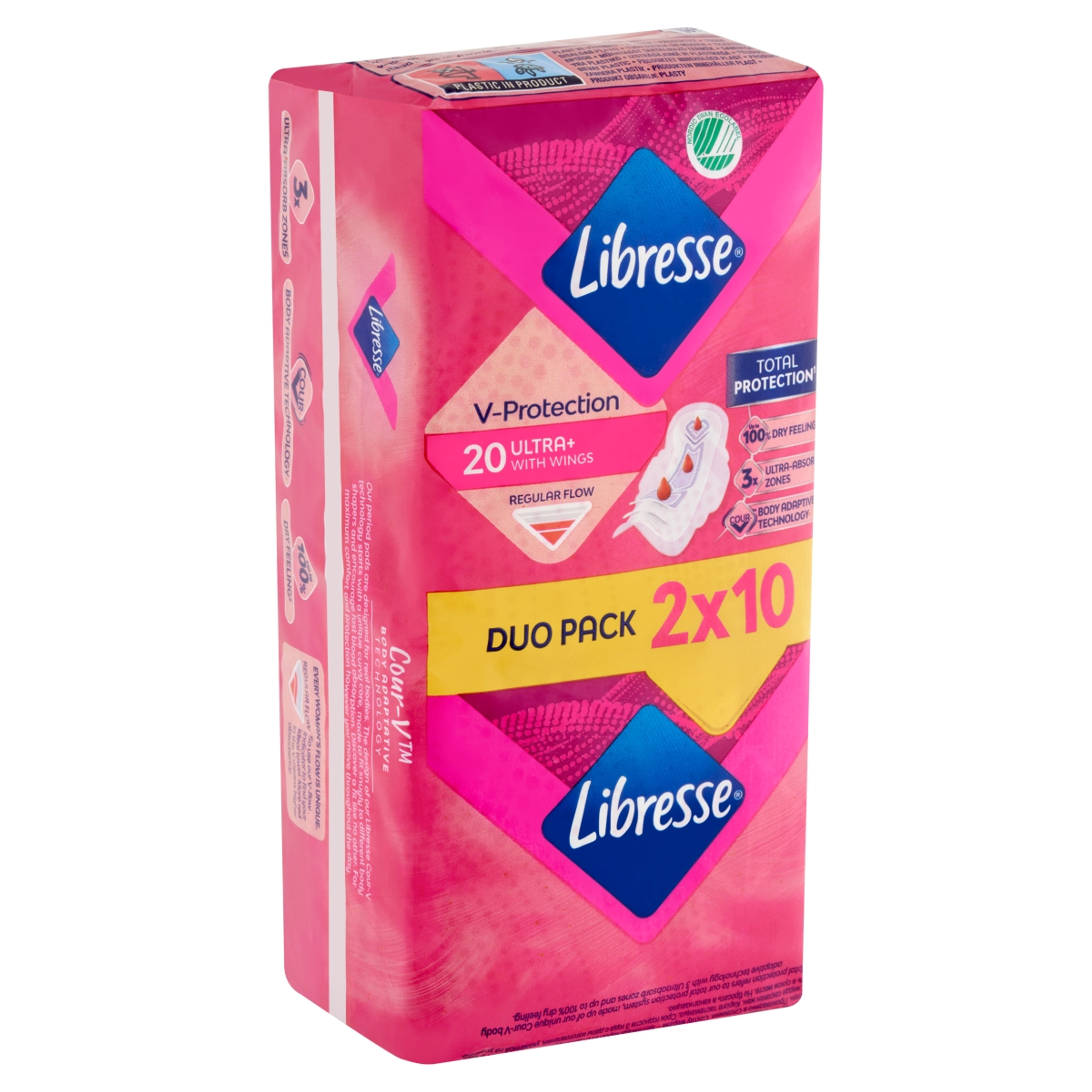 Libresse Ultra Thin Normal vékony szárnyas egészségügyi betét - 20 db-2