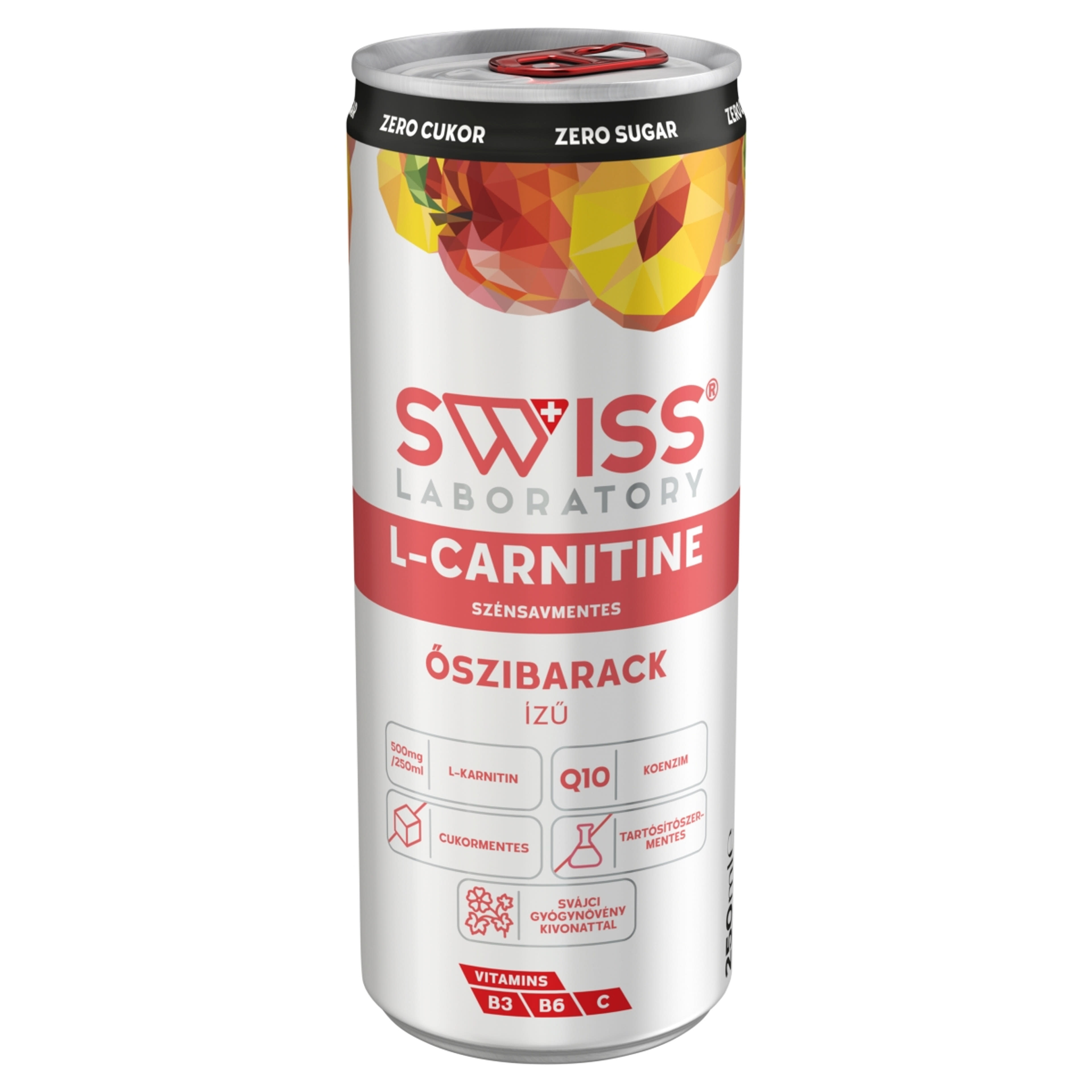 Swiss Laboratory Zero őszibarack ízű szénsavmentes ital - 250 ml-3