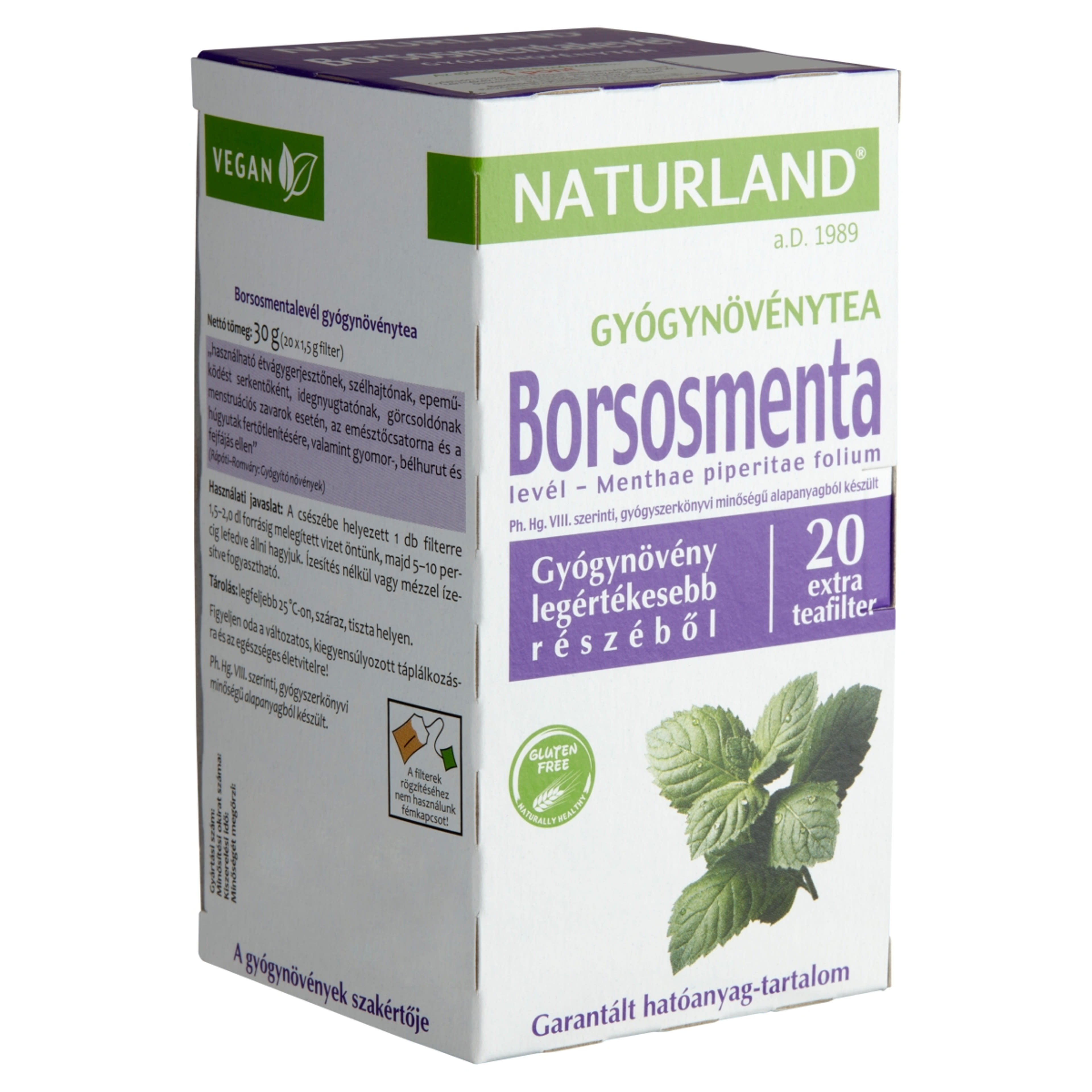 Naturland Borsosmentalevél tea extra filteres - 20x1,5 g-2