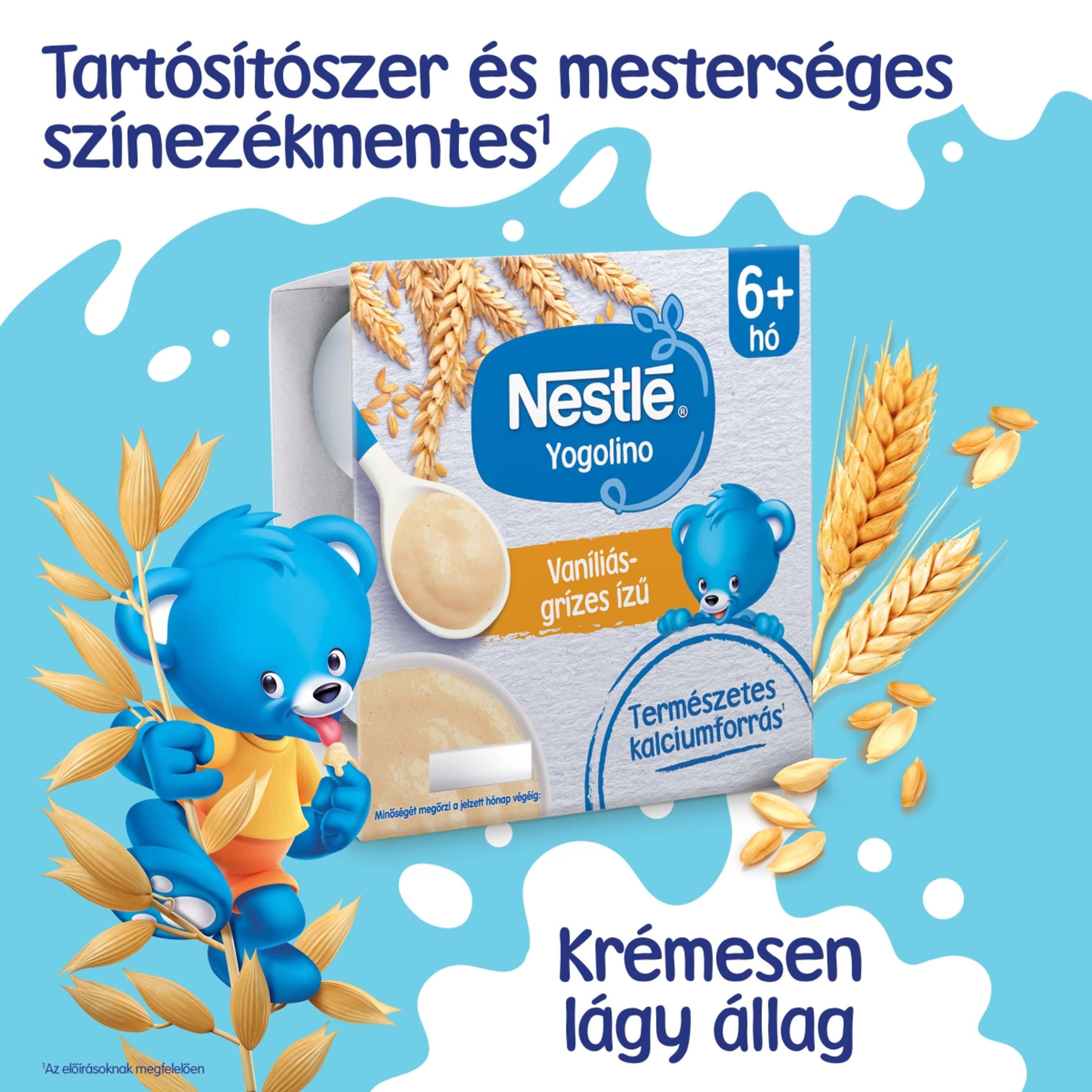 Nestlé Yogolino Bébidesszert Grízes Vaníliás 6 Hónapos Kortól 4*100g - 400 g-4
