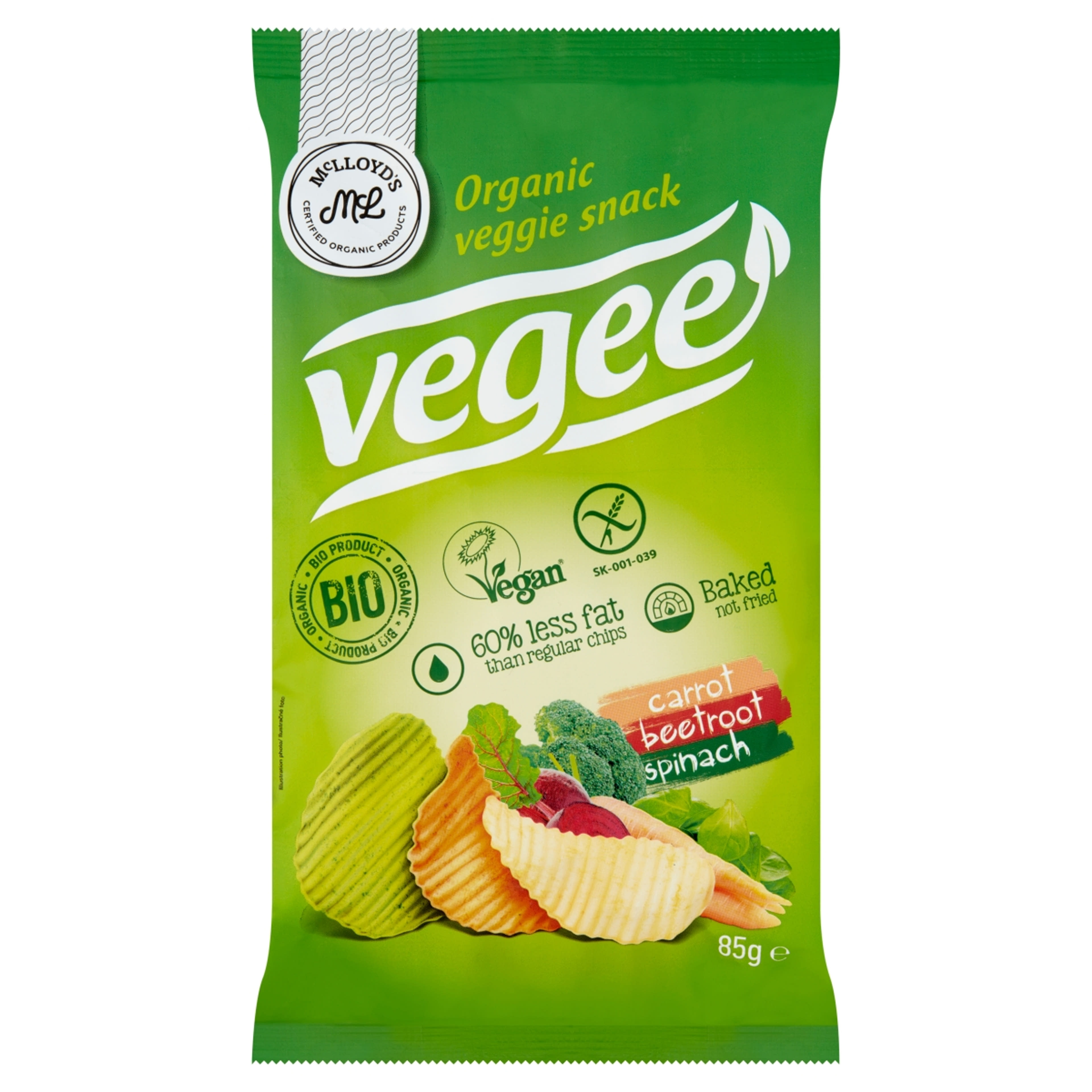 Organique bio zöldséges burgonya snack - 85 g-1