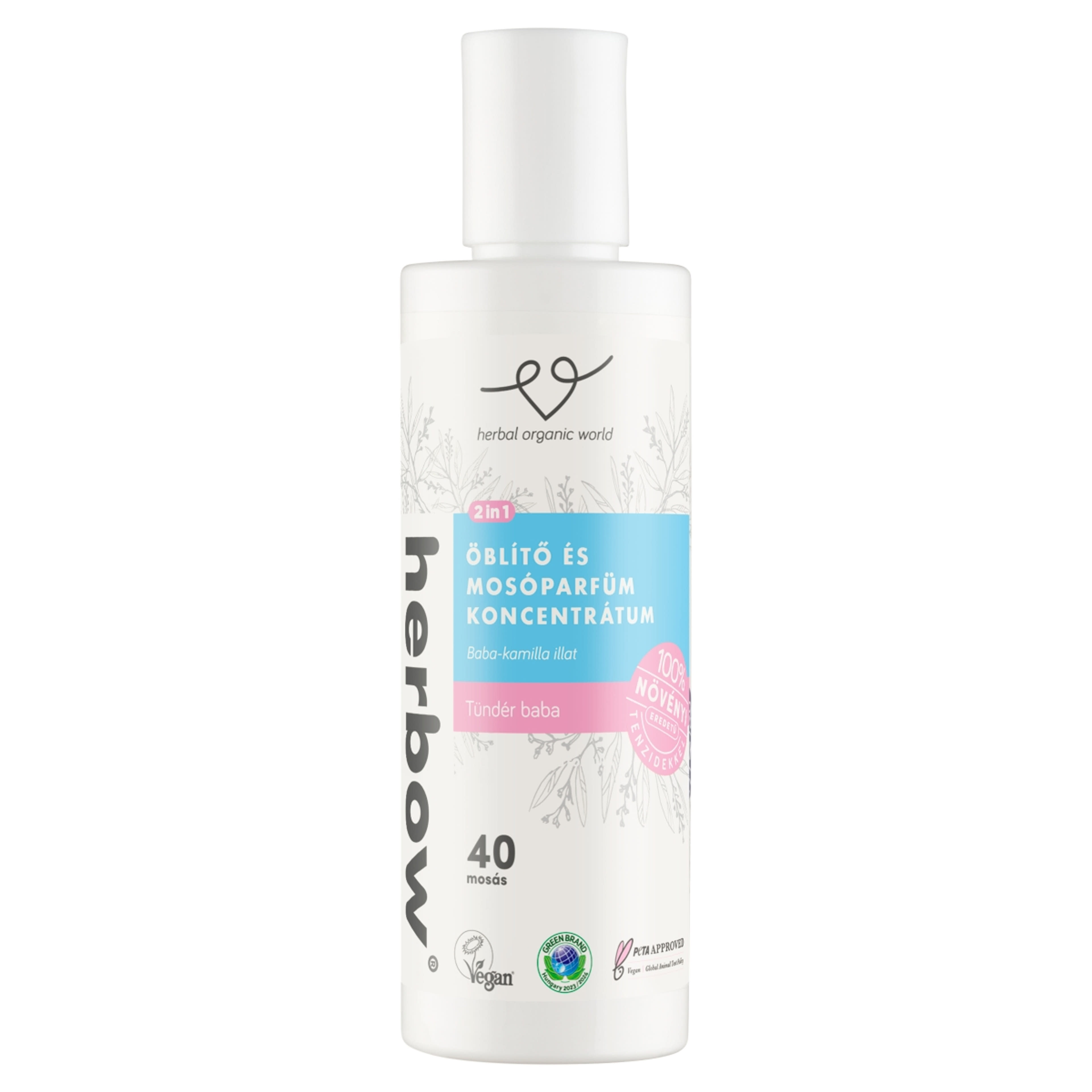 Herbow 2in1 Tündér Baba öblítő és mosóparfüm koncentrátum 40 mosás - 200 ml-1