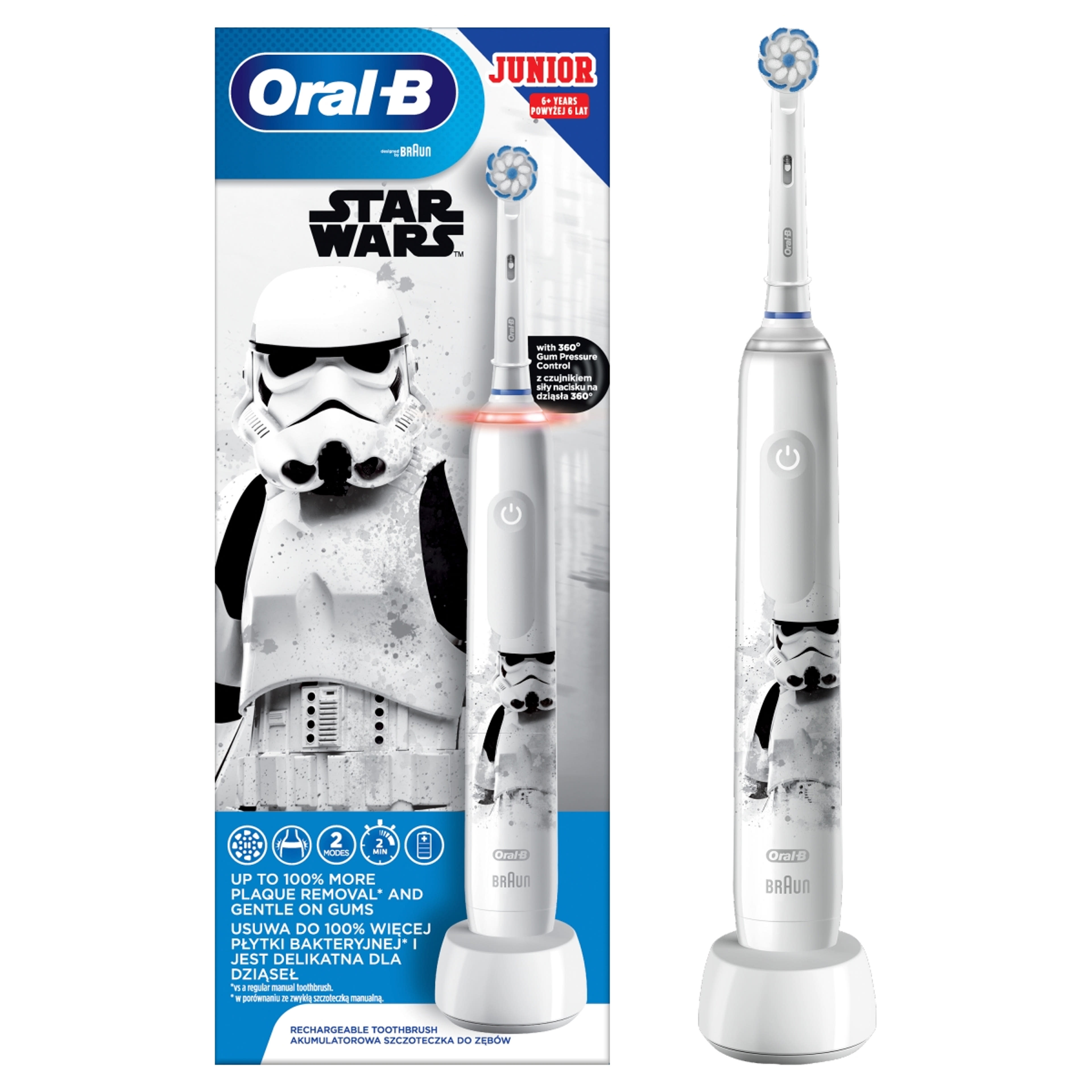 Oral-B Junior Star Wars elektromos fogkefe 6 éves kortól - 1 db-2