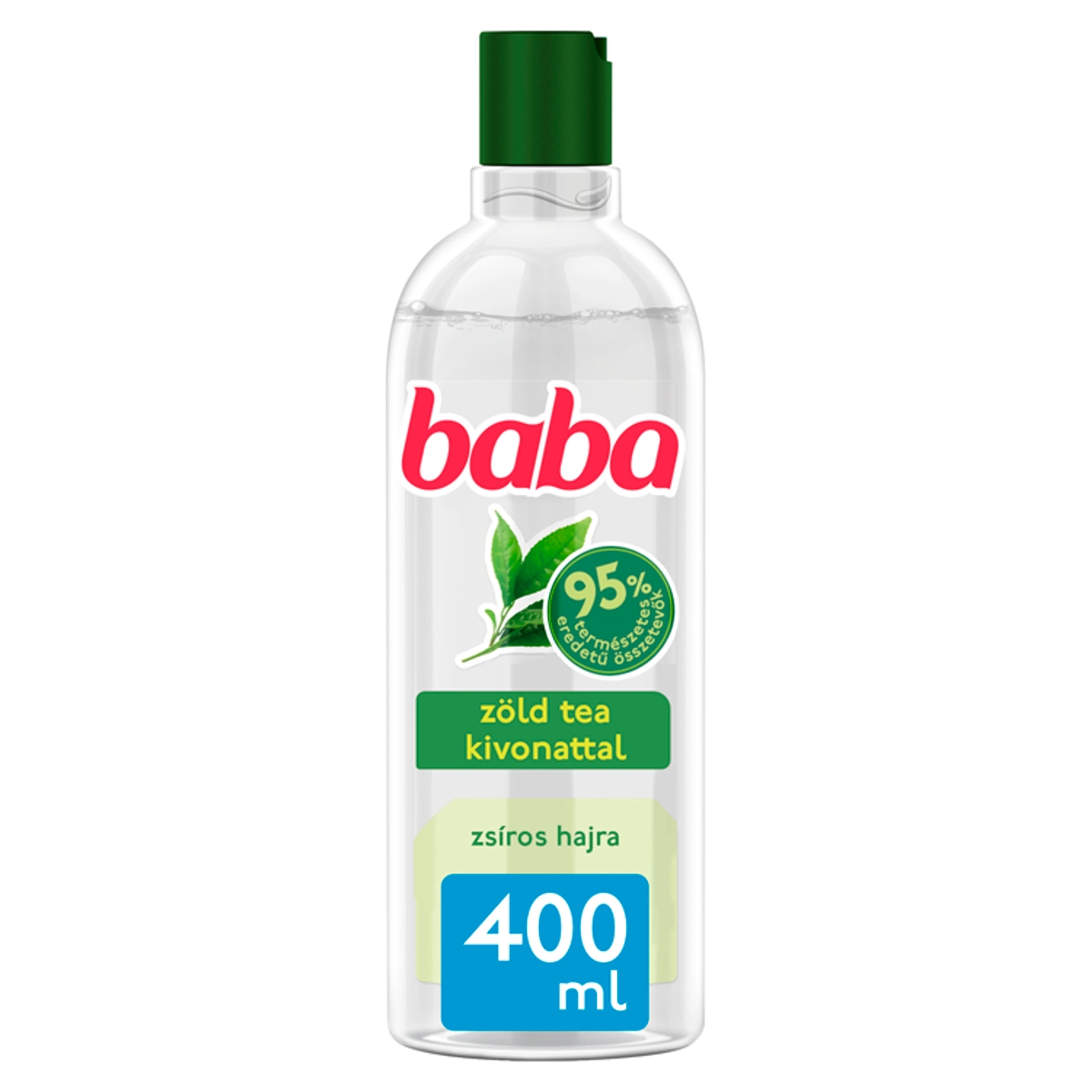 Baba Zsíros Hajra Organikus Zöld Tea sampon - 400 ml-2