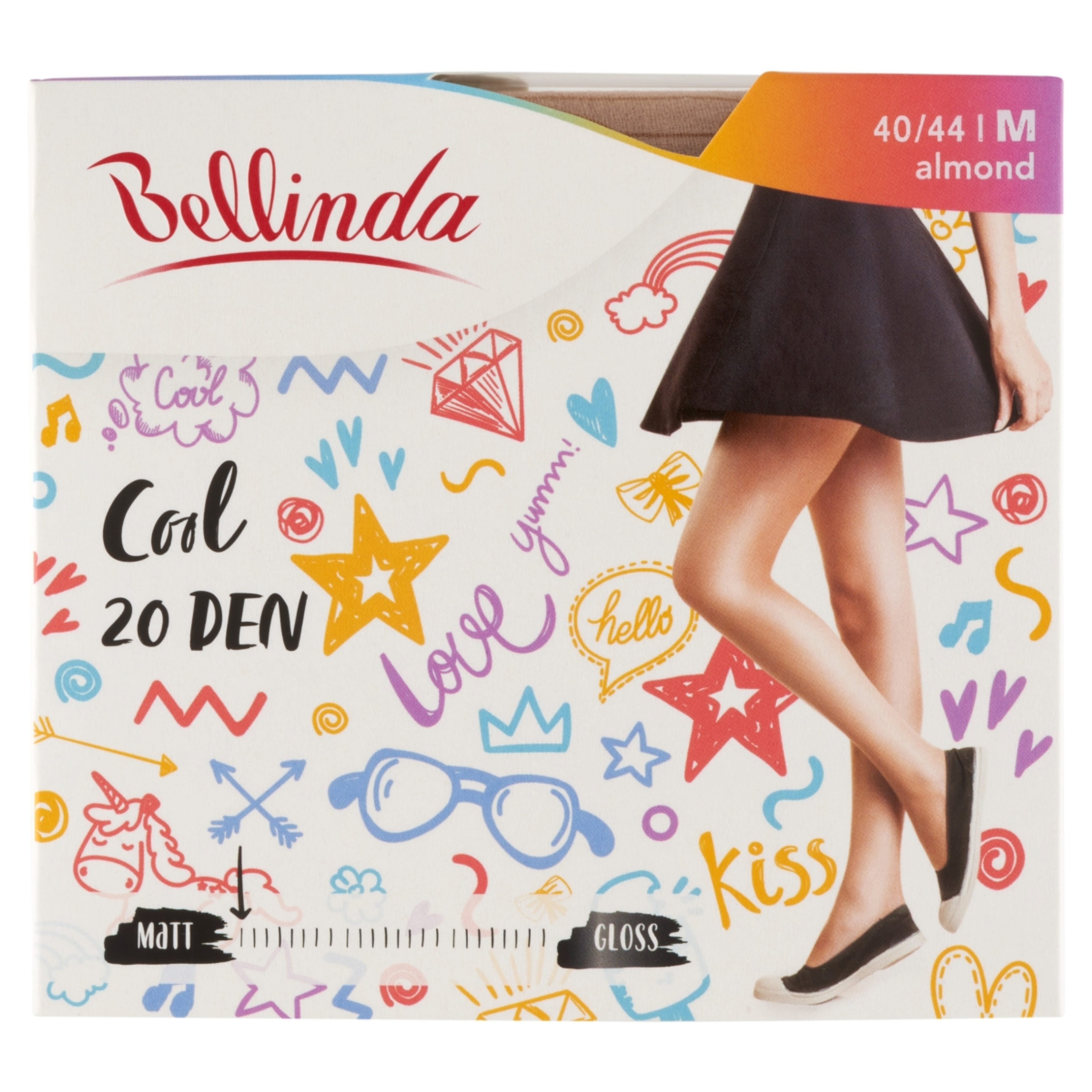 Bellinda Cool 20 Den Almond M Harisnya - 1 db-1