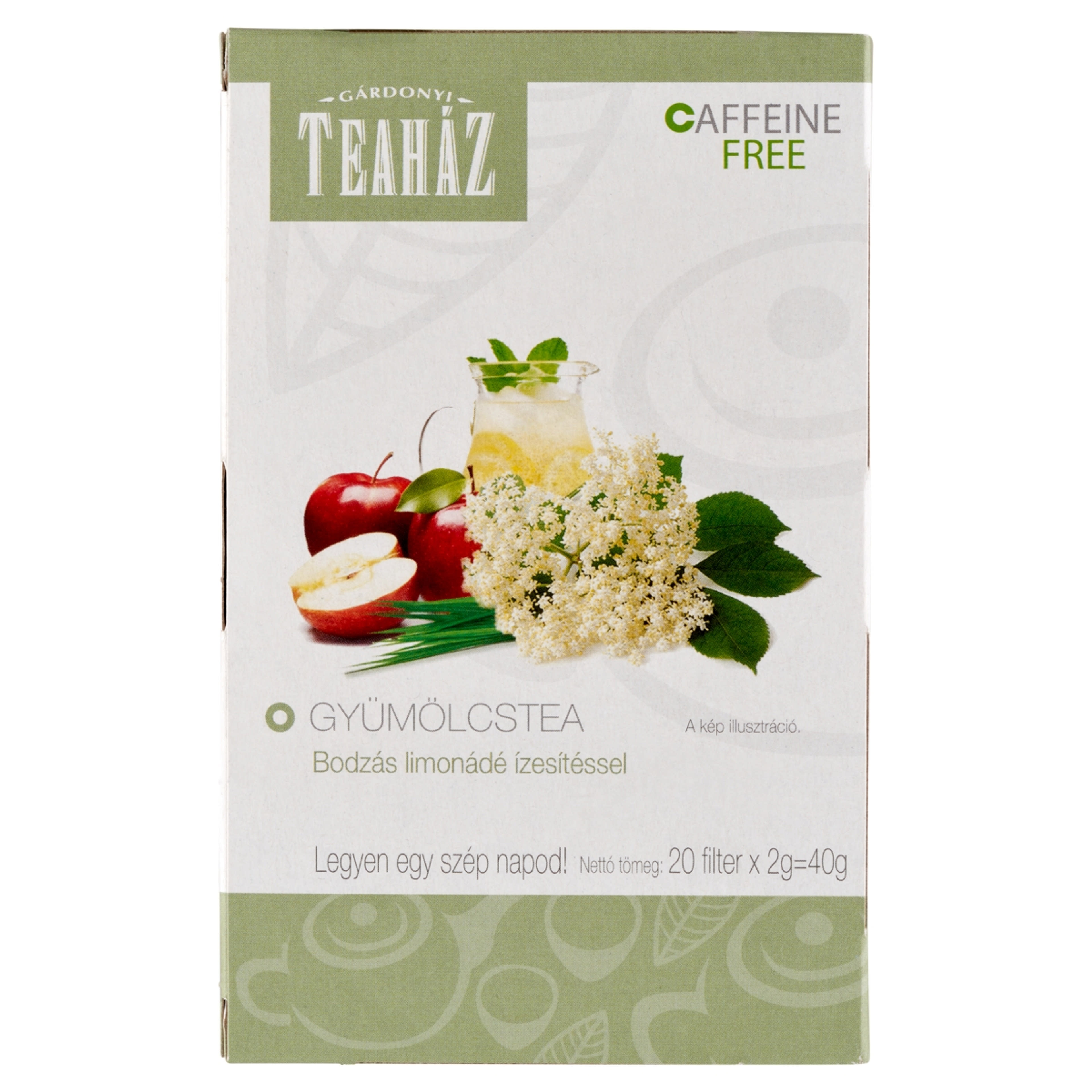 Gárdony Teaház gyümölcstea bodzás limonádé ízesítéssel 20 filter - 40 g