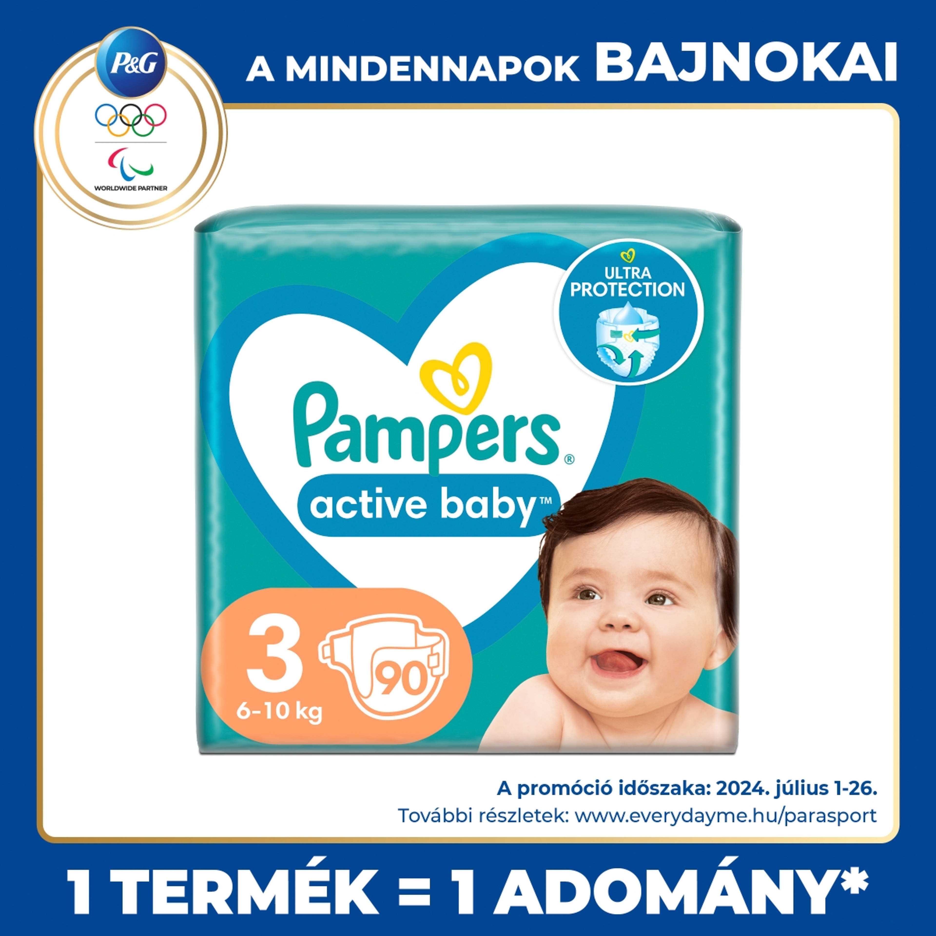 Pampers Active Baby Giant Pack Pelenka 3 - 90 db-1