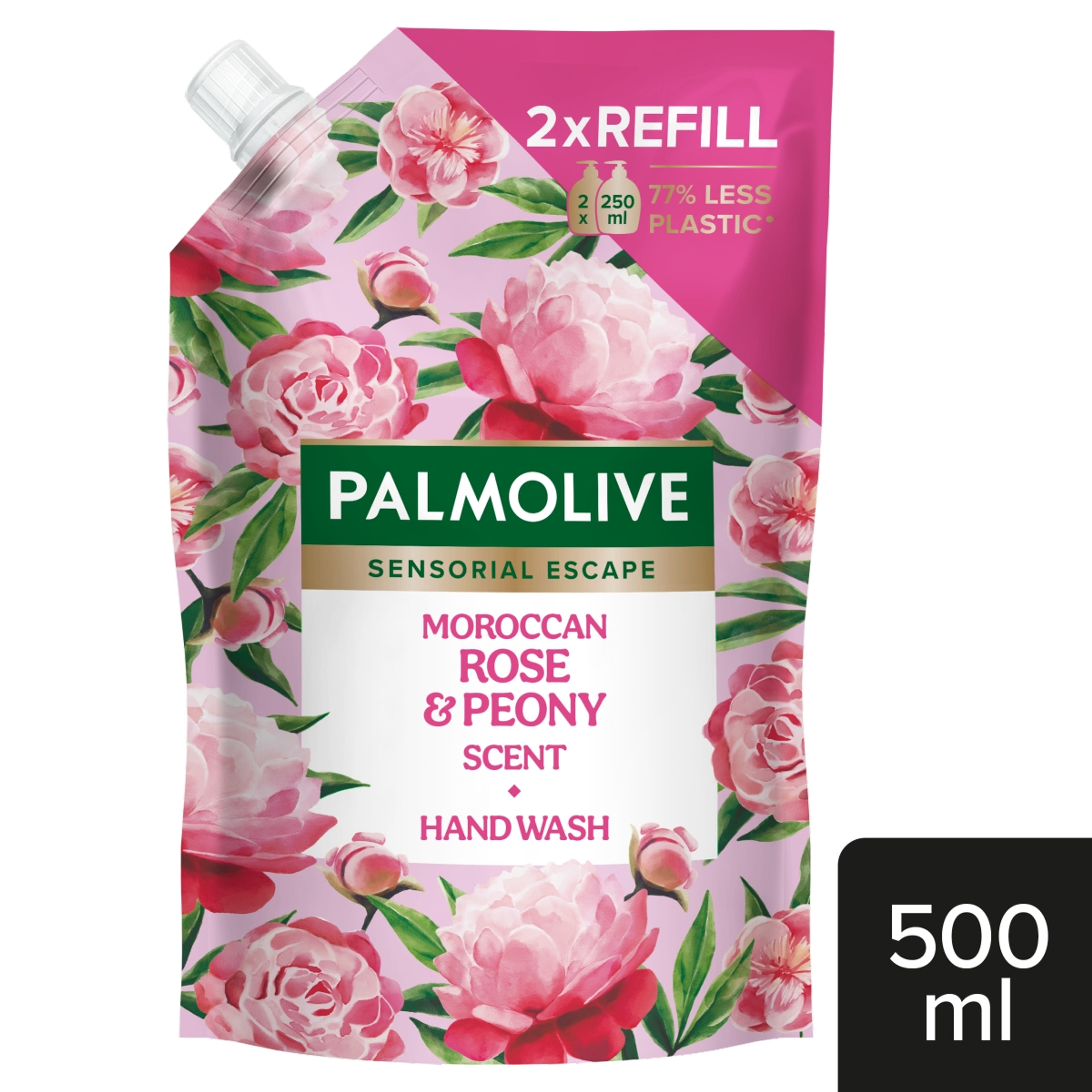 Palmolive Sensorial Escape folyékony szappan utántöltő marokkói rózsával és bazsarózsával - 500 ml