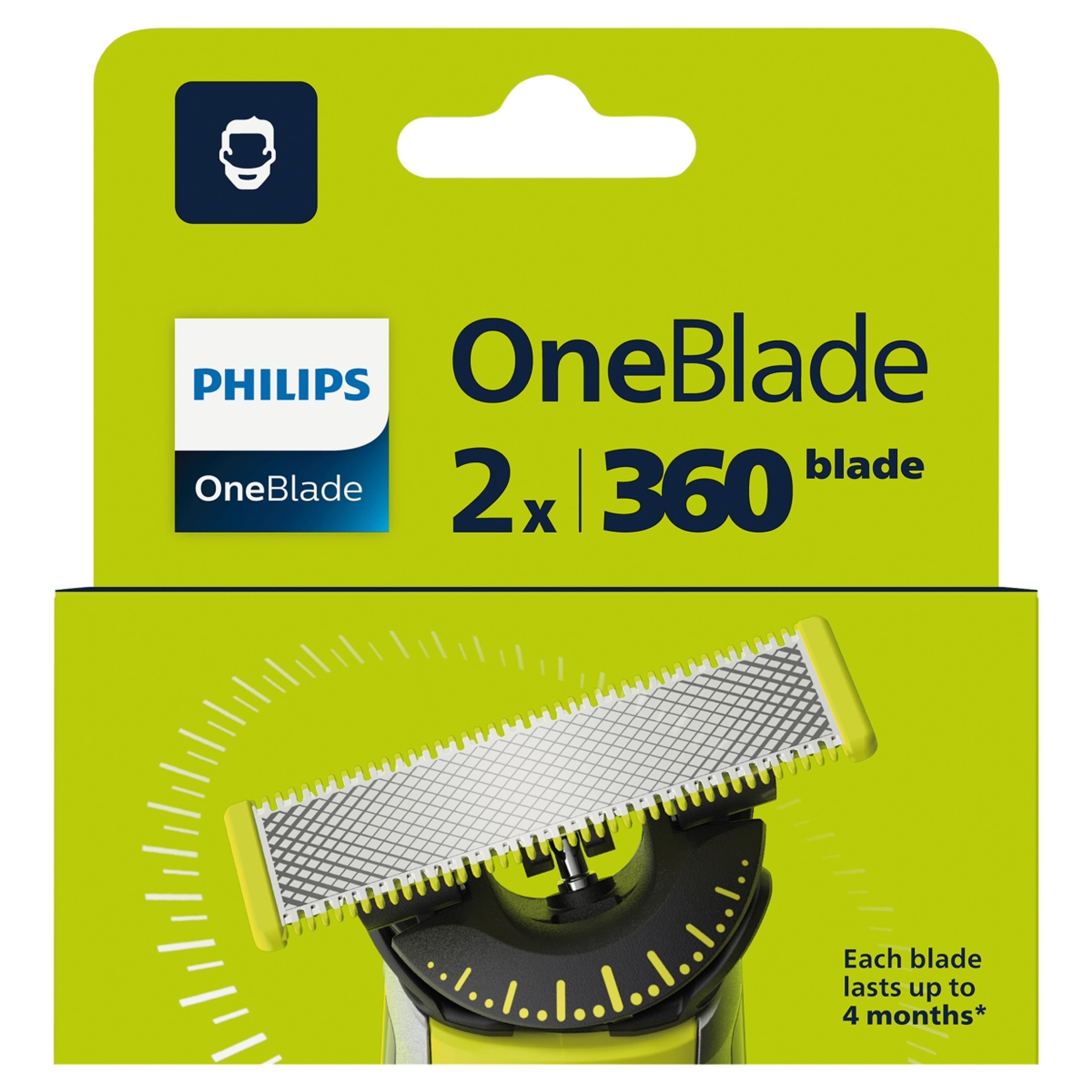 Philips OneBlade QP420/50 360 penge - 2 db