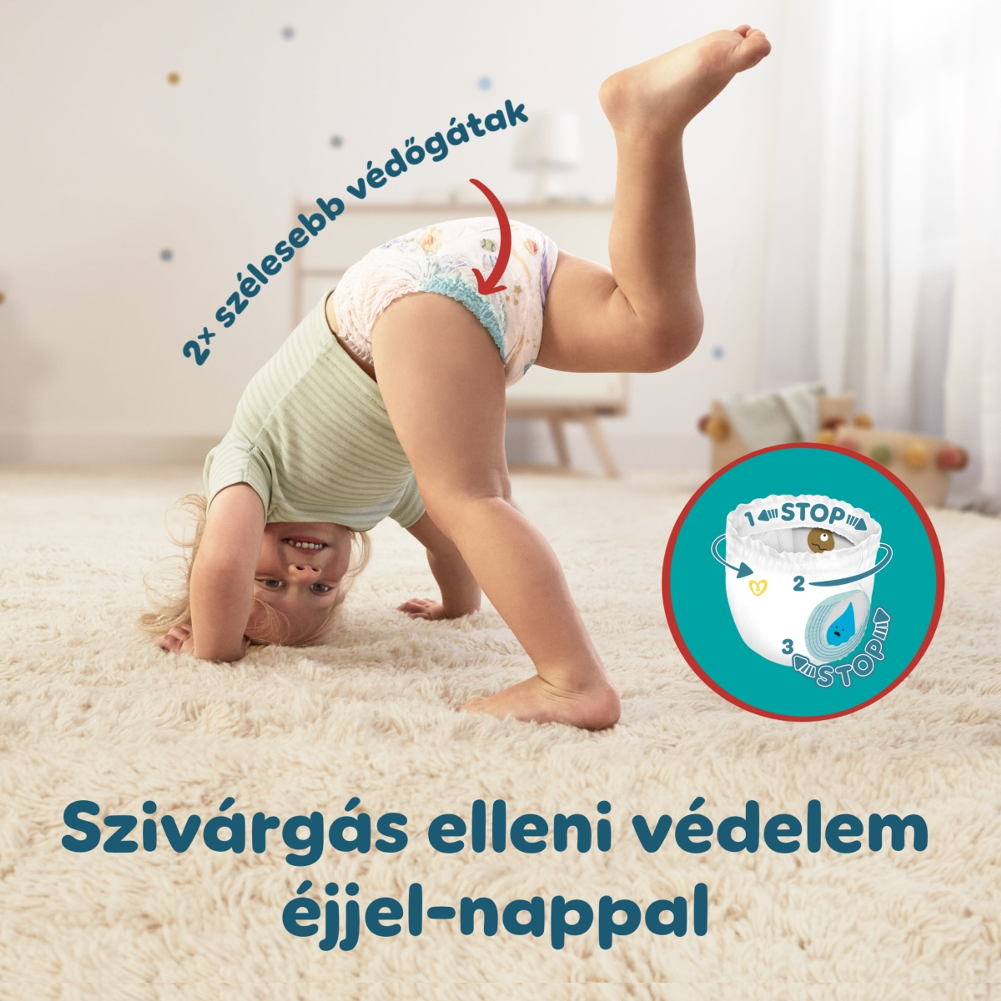 Pampers Pants mega pack+ 7-es 17+ kg - 74 db-4
