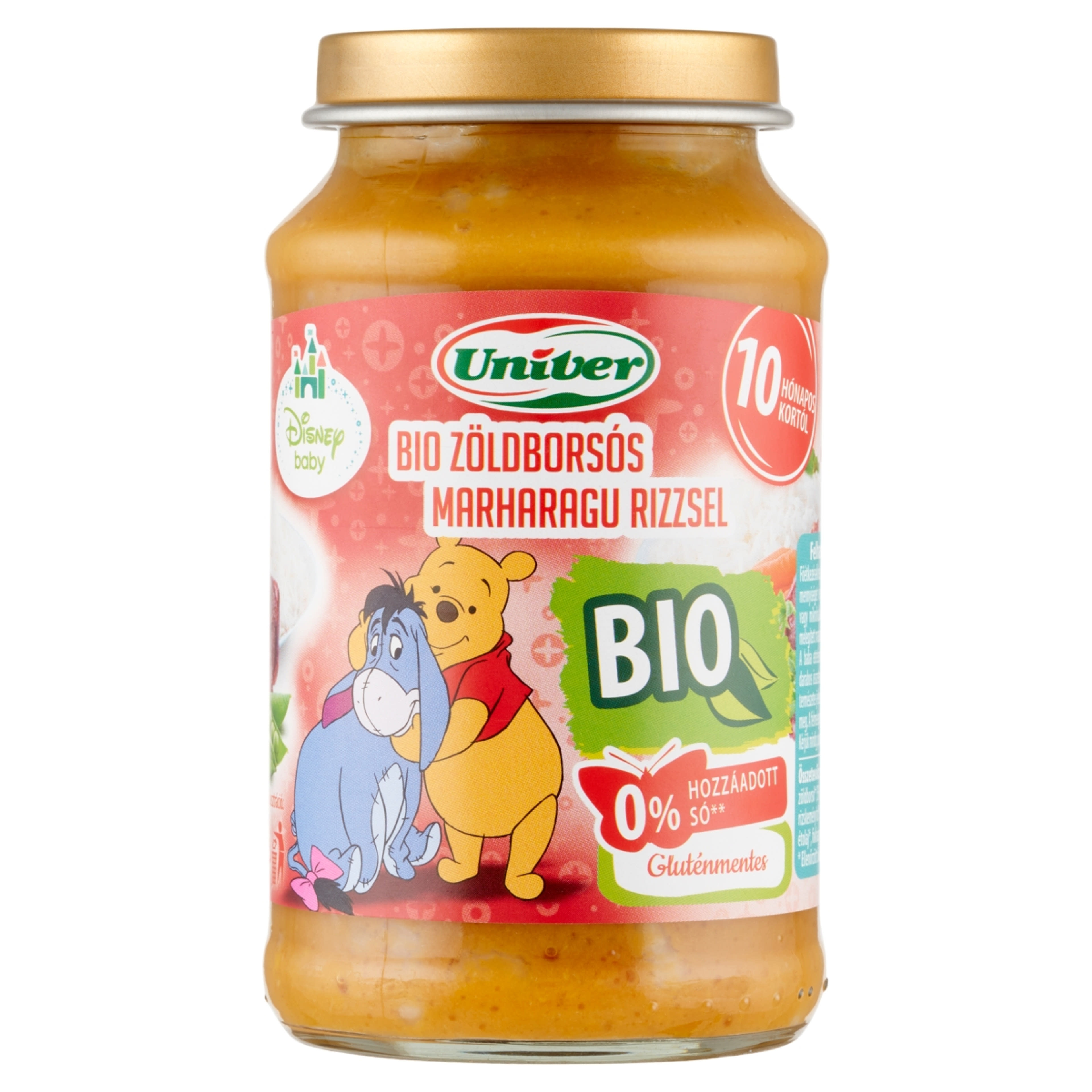 Univer Bébiétel Zöldborsós Marharagu Rizs Ízesítéssel 10 Hónapos Kortól - 220 g