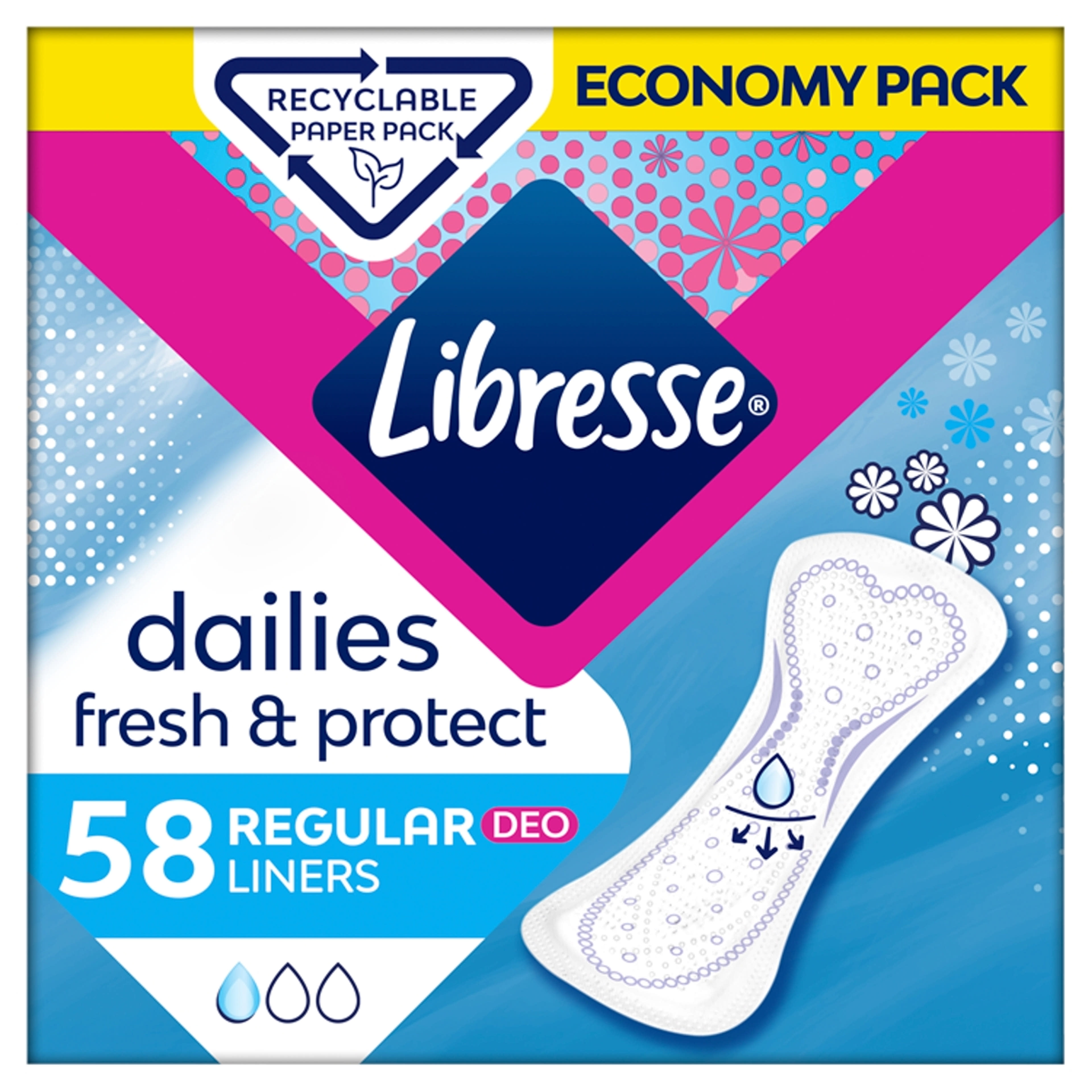 Libresse tisztasági betét normal deo fresh - 58 db-3