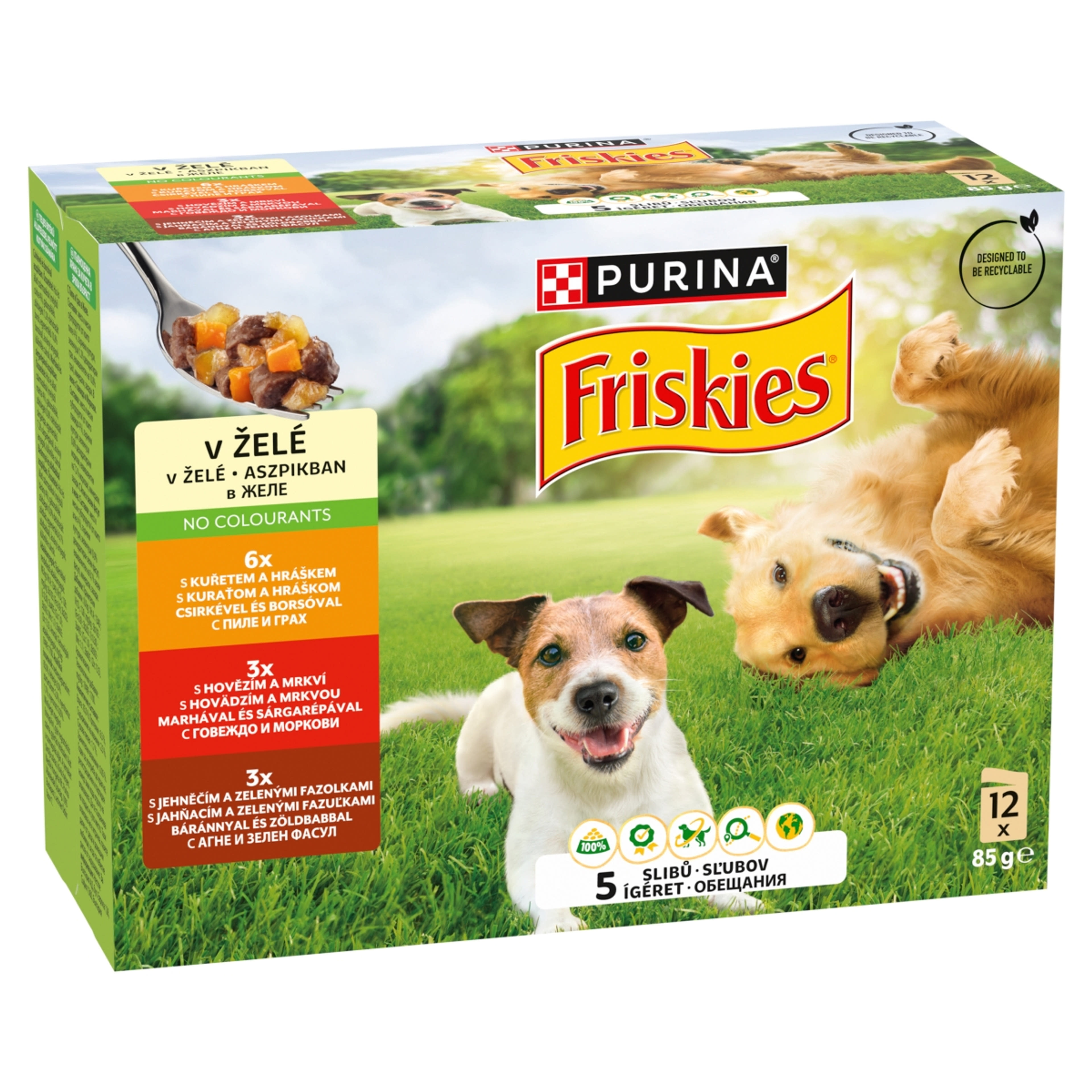 Friskies Adult aszpikos alutasak kutyáknak 12*85g - 1020 g-2