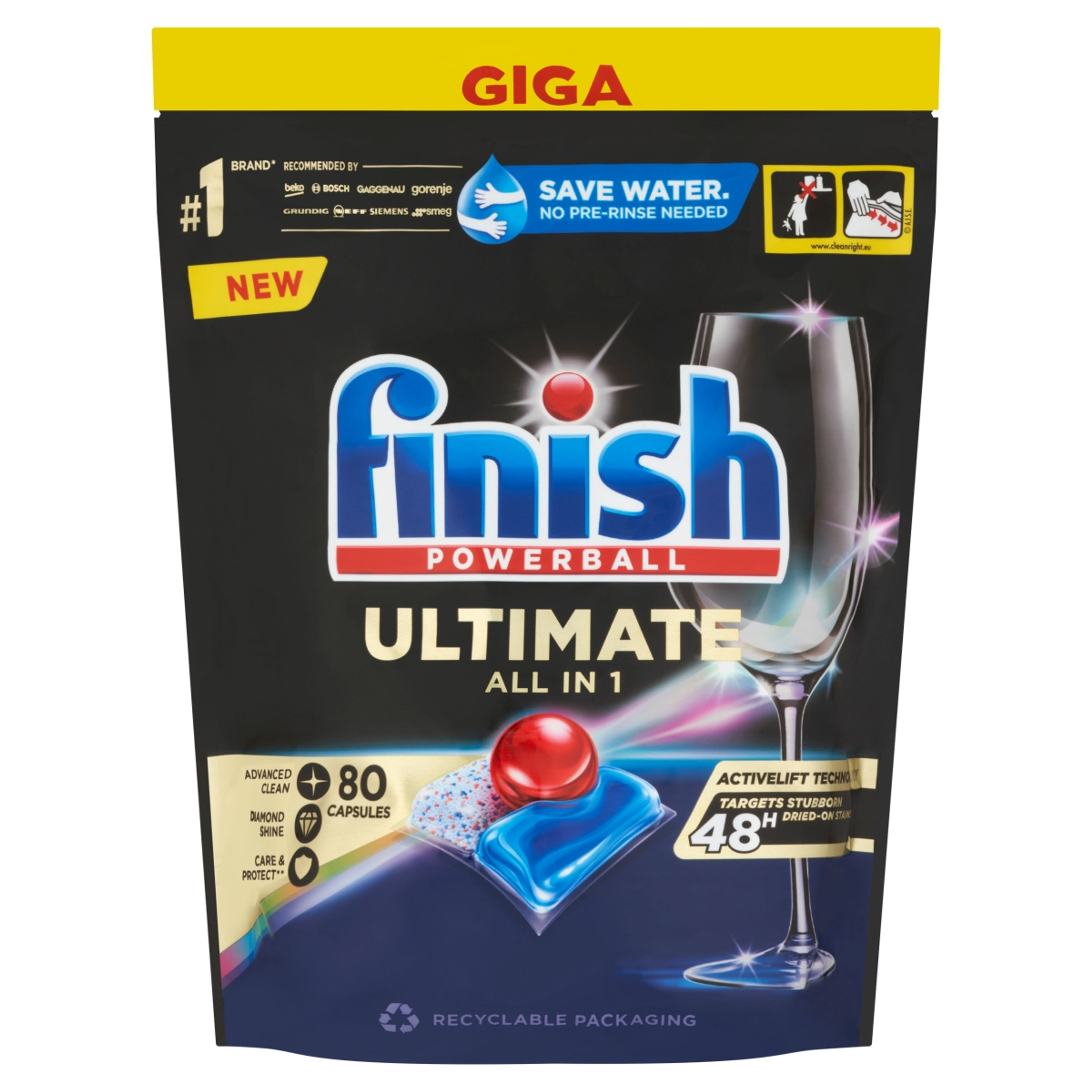 Finish Quantum Ultimate mosogatógép tabletta Regular 80 db