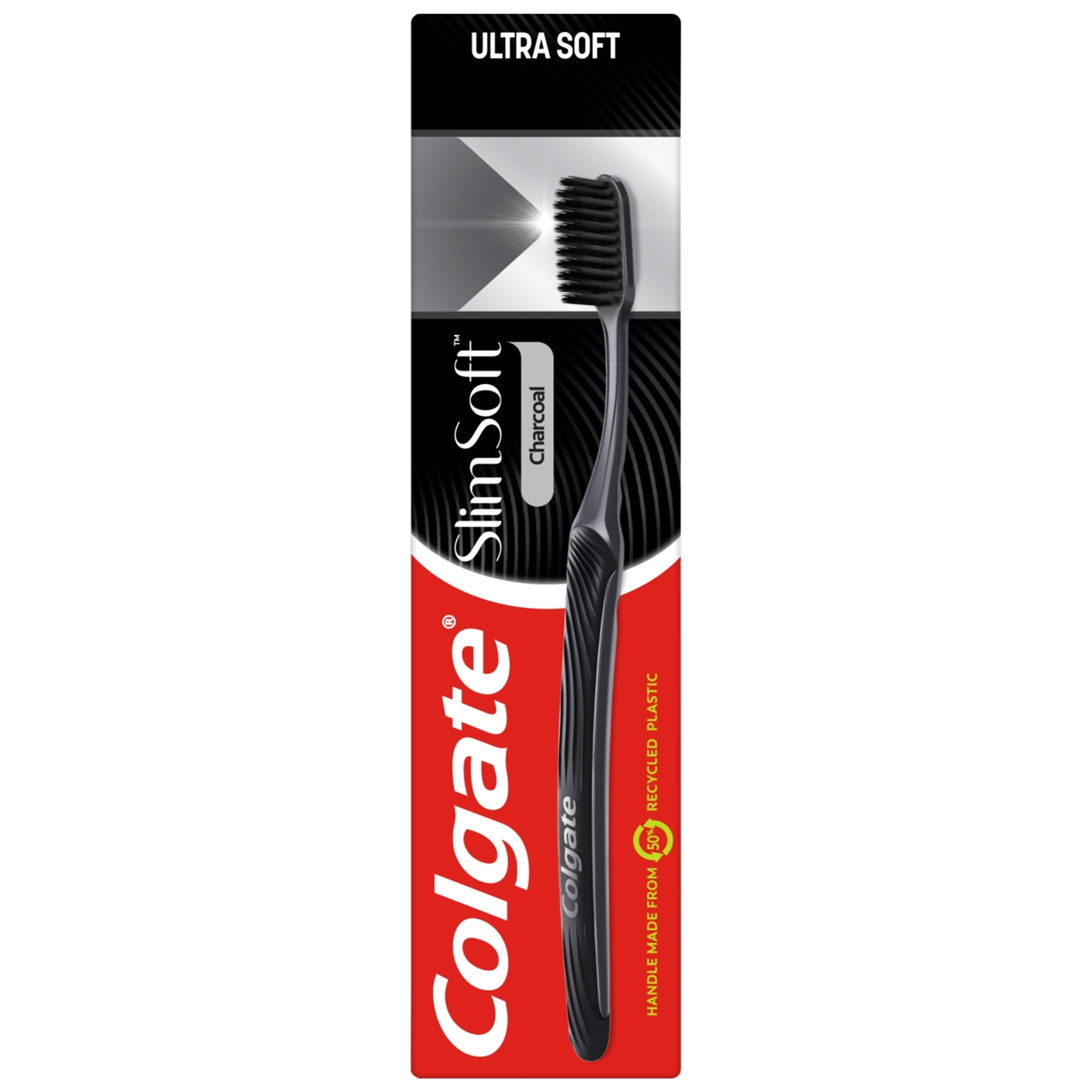 Colgate Slim Soft Charcoal lágy fogkefe - 1 db-1