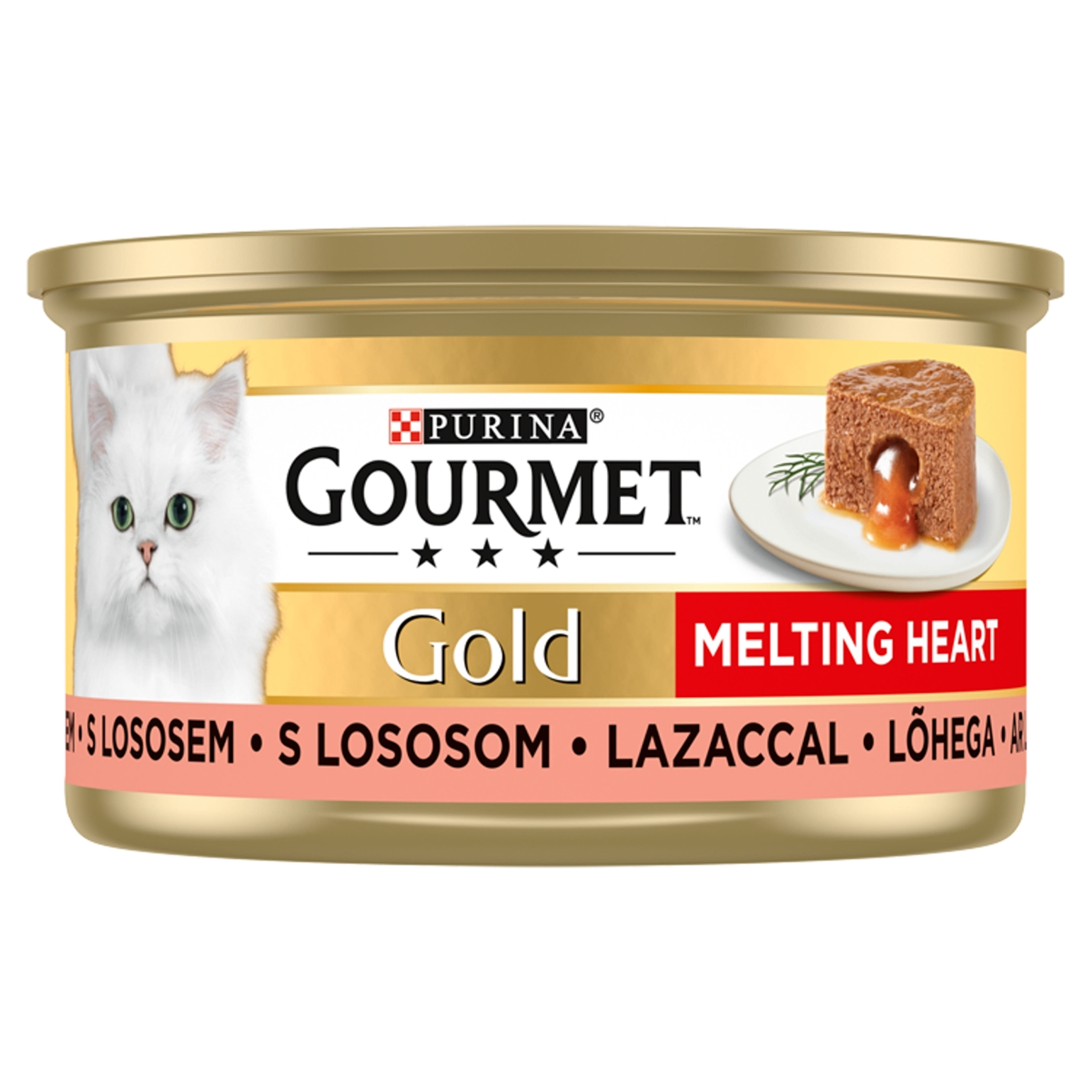 Gourmet gold melting macskáknak lazaccal - 85 g