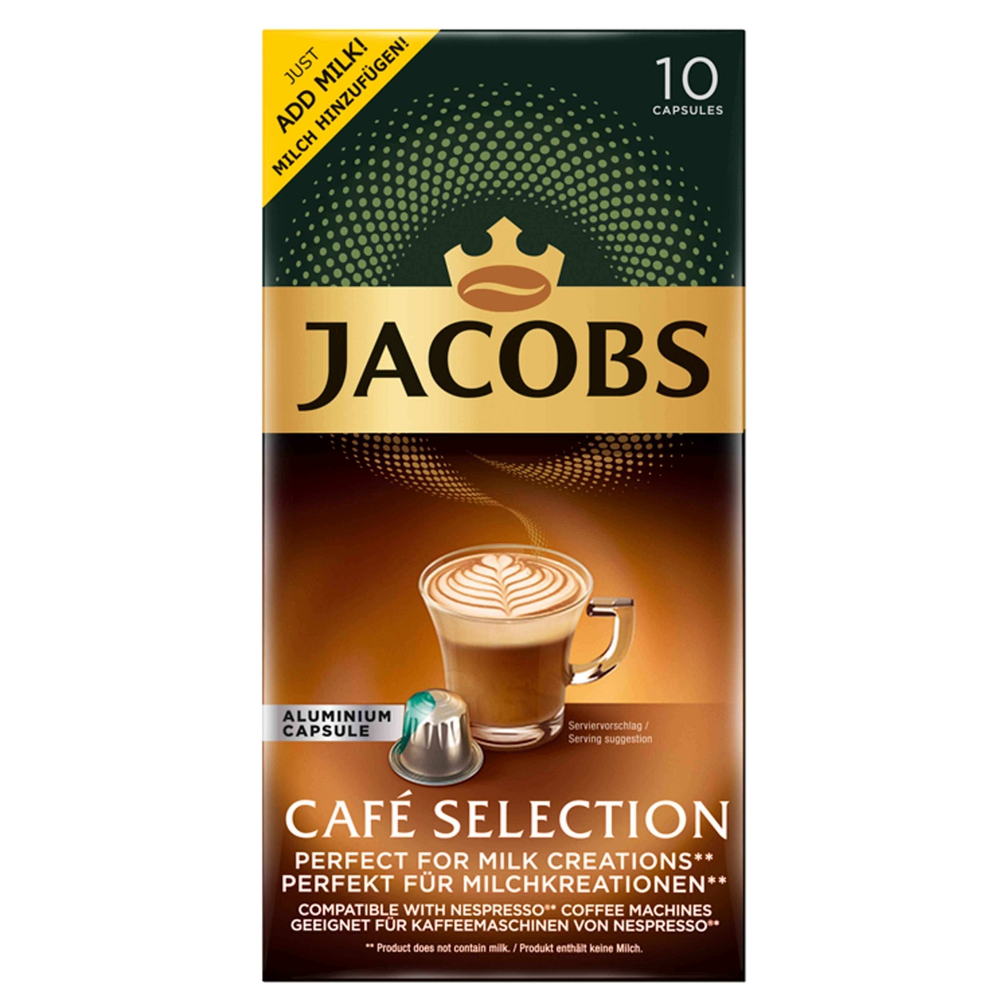 Jacobs Café Selection őrölt-pörkölt kávé kapszulában - 10 db 52 g-1
