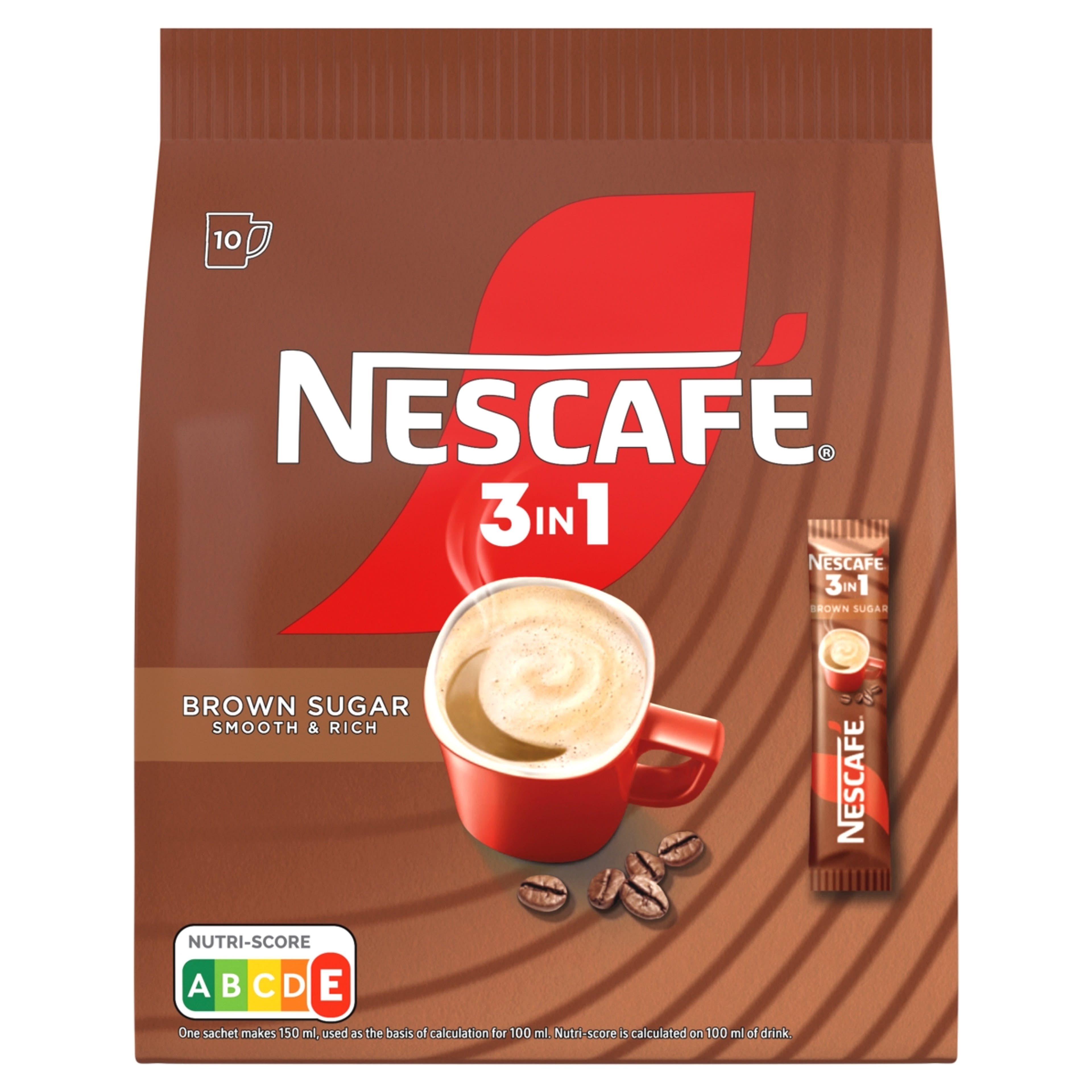 Nescafé 3in1 barna cukros 10 x 16,5 g - 1 db-1