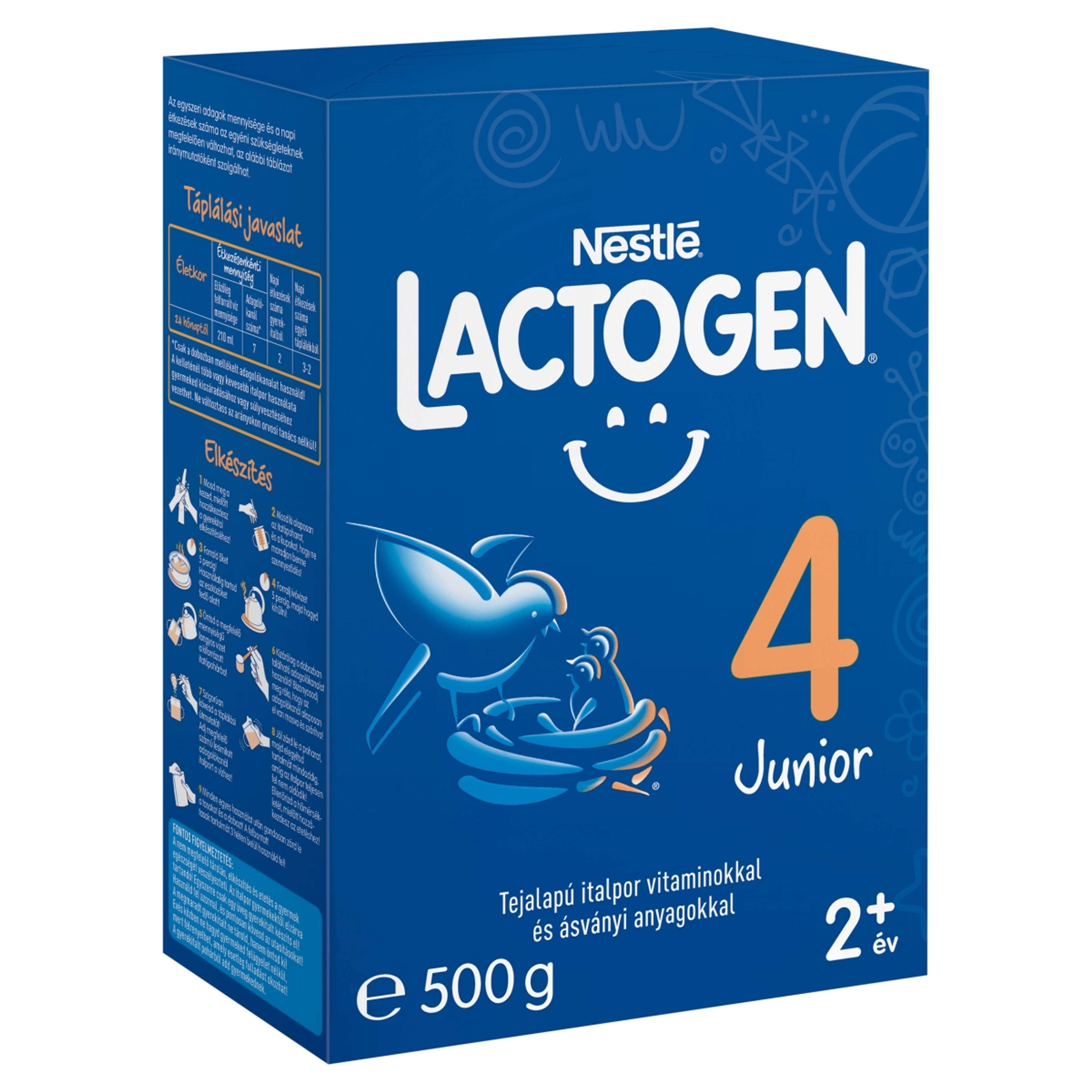 Lactogen 4 Junior tejalapú italpor vitaminokkal és ásványi anyagokkal 24 hónapos kortól - 500 g-2