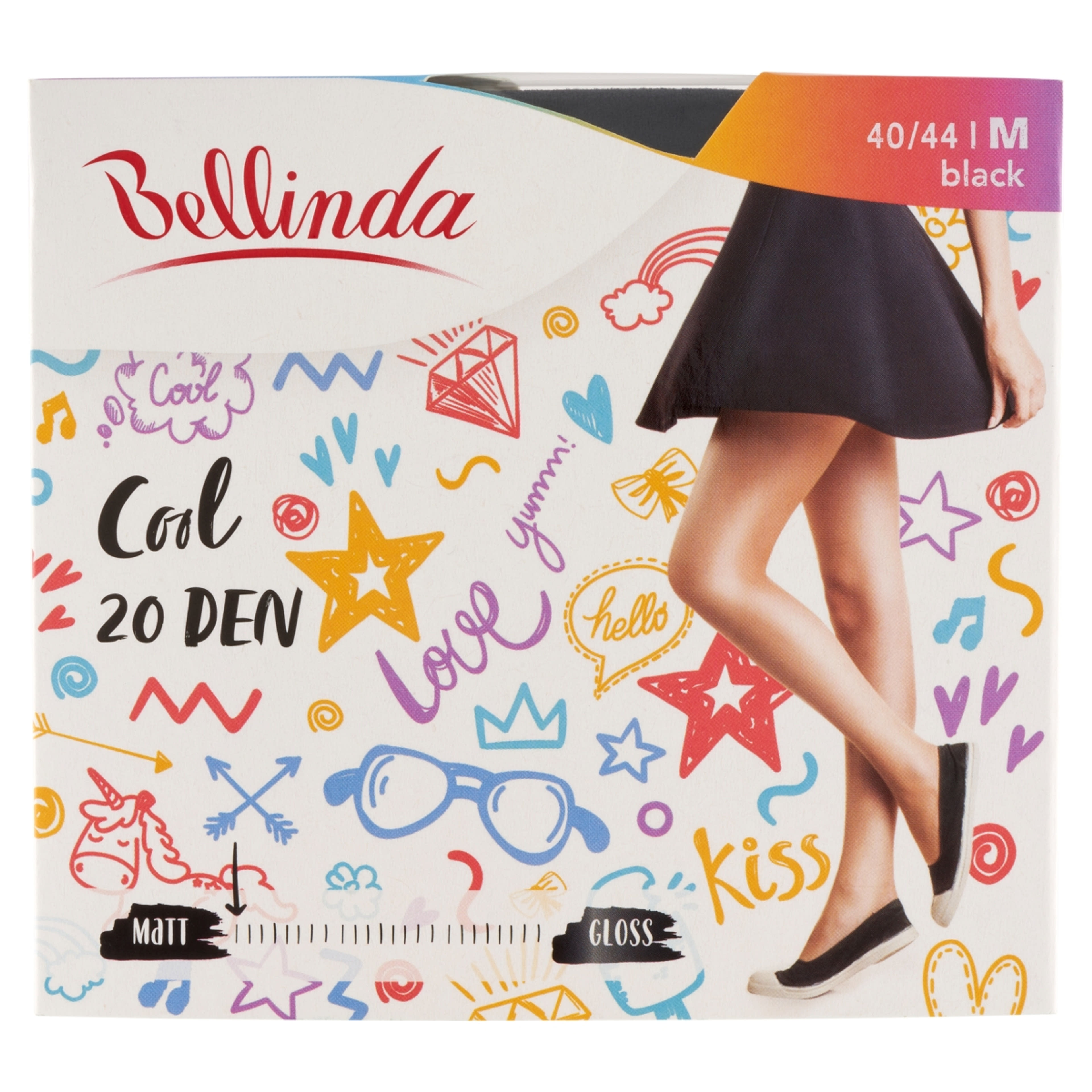 Bellinda Cool 20 Den Fekete M Harisnya - 1 db-1