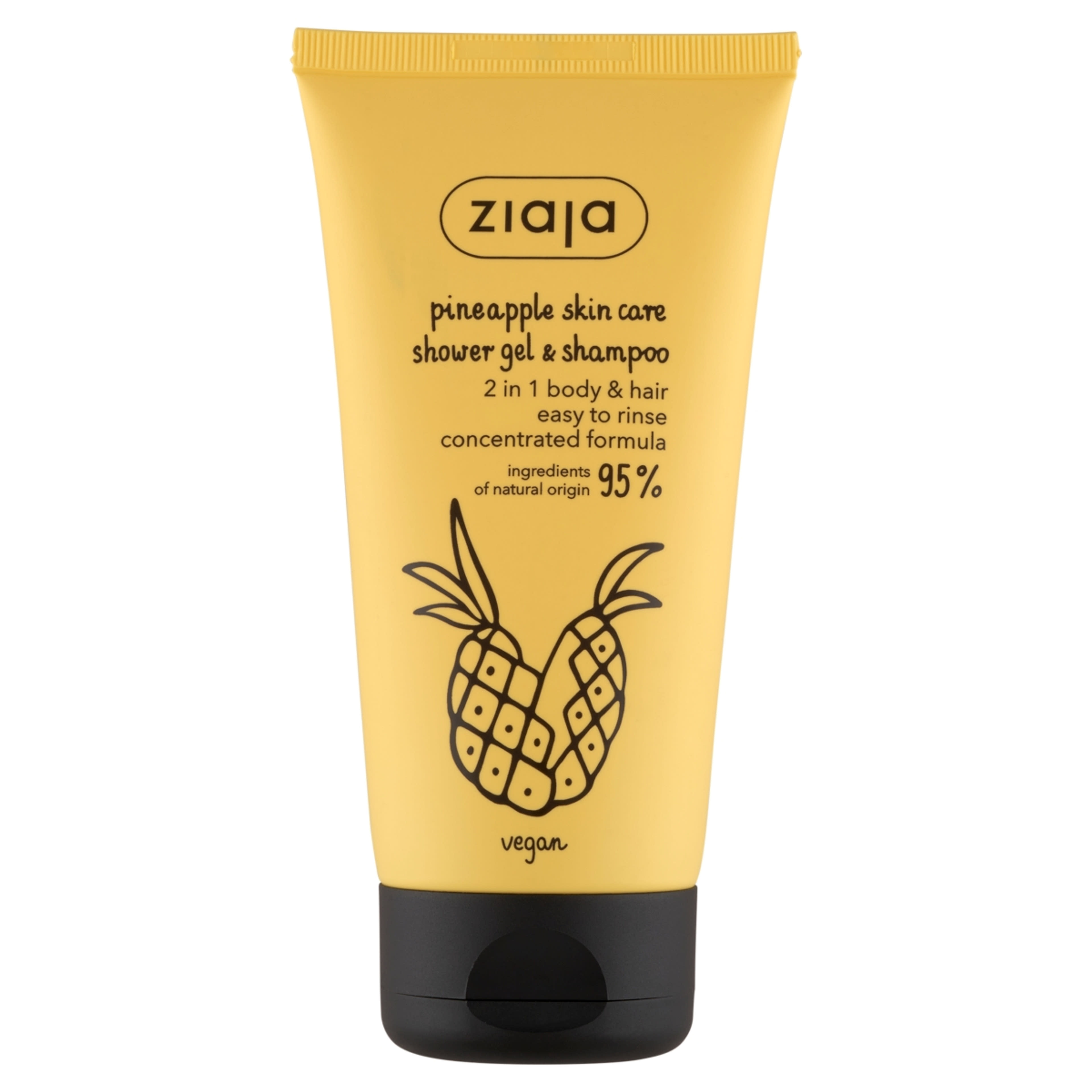 Ziaja ananász tustfürdő gél és sampon 2in1 - 160 ml-1