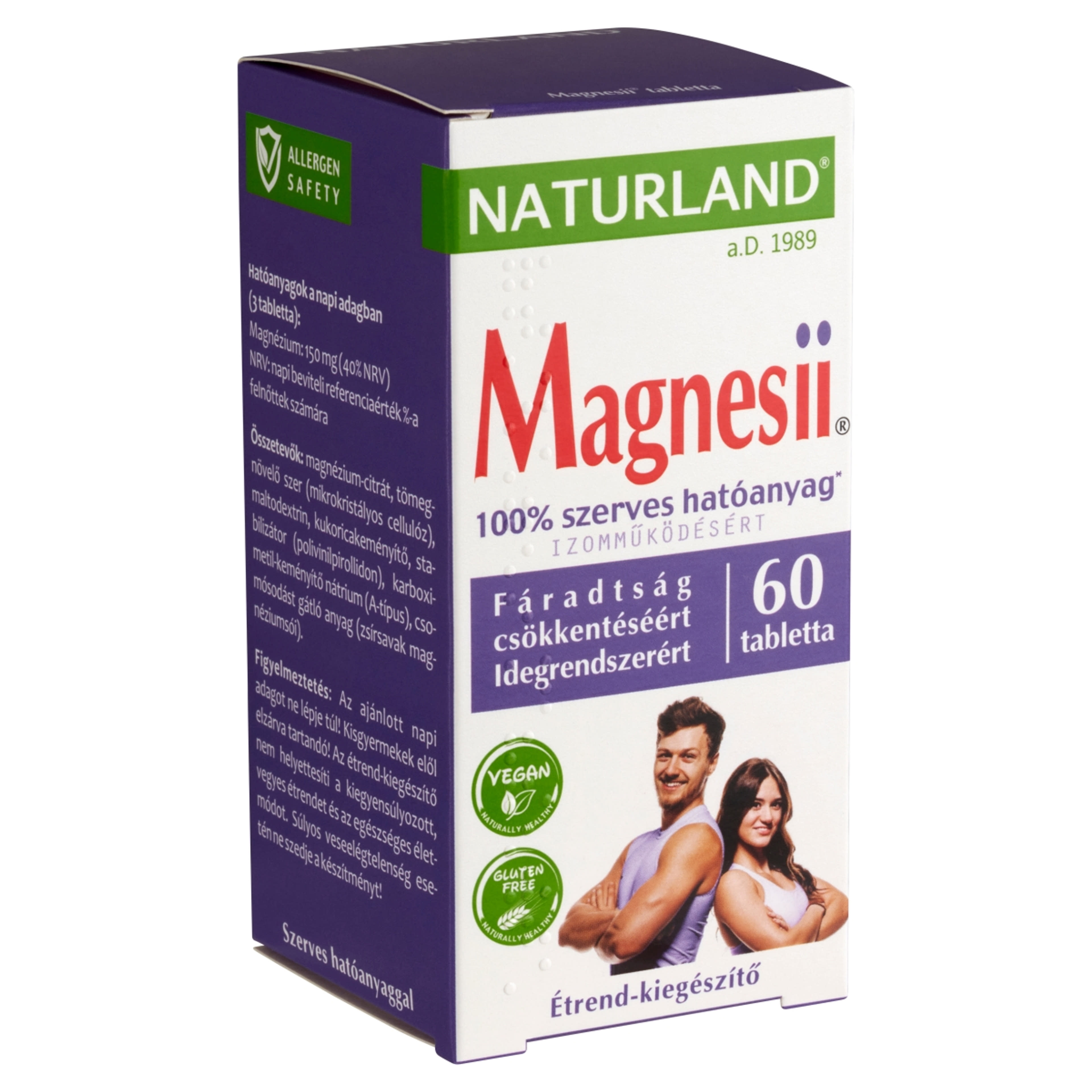 Naturland Magnézium Tabletta - 60 db-2