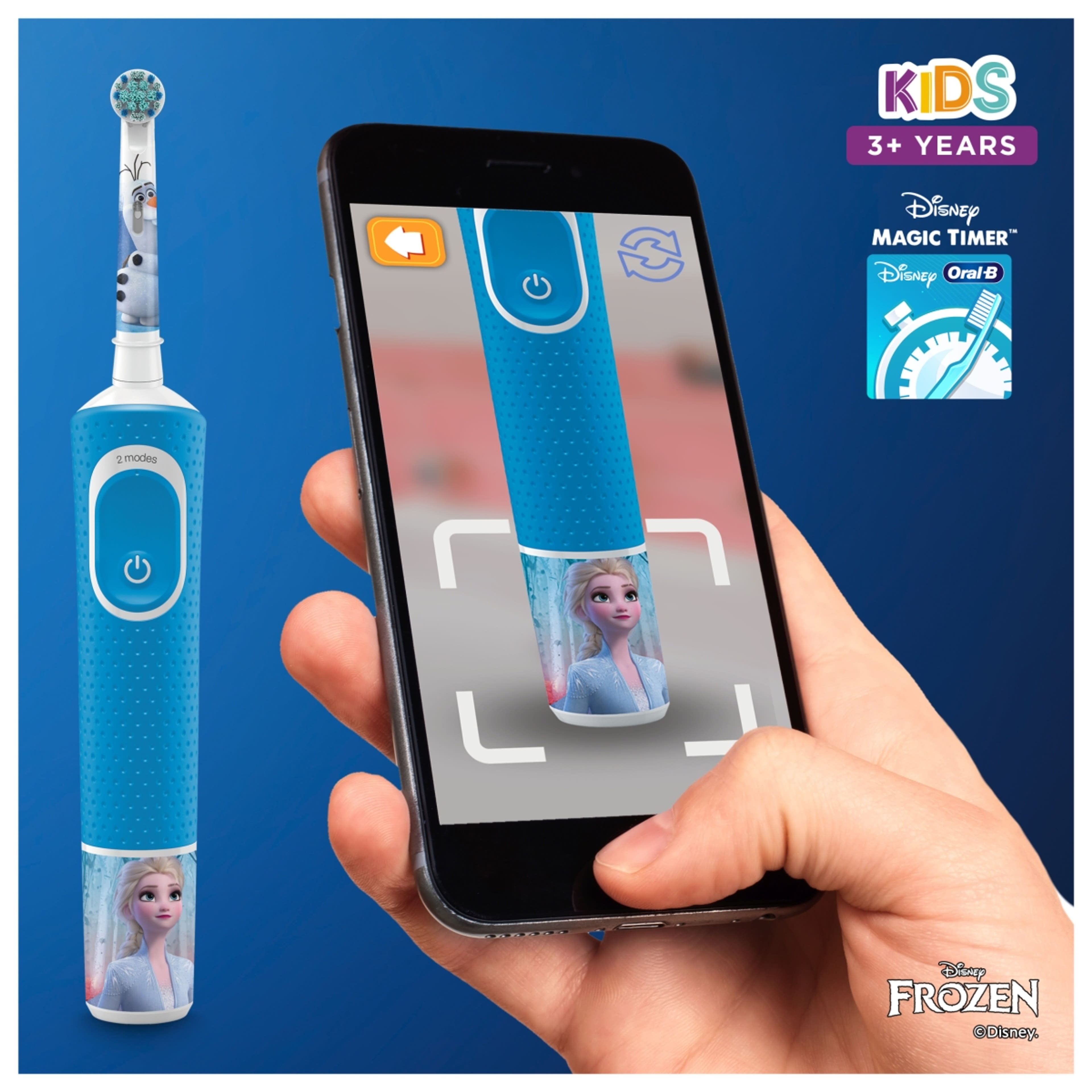 Oral-B Kisd Frozen II elektromos fogkefe utazótokkal - 1 db-6