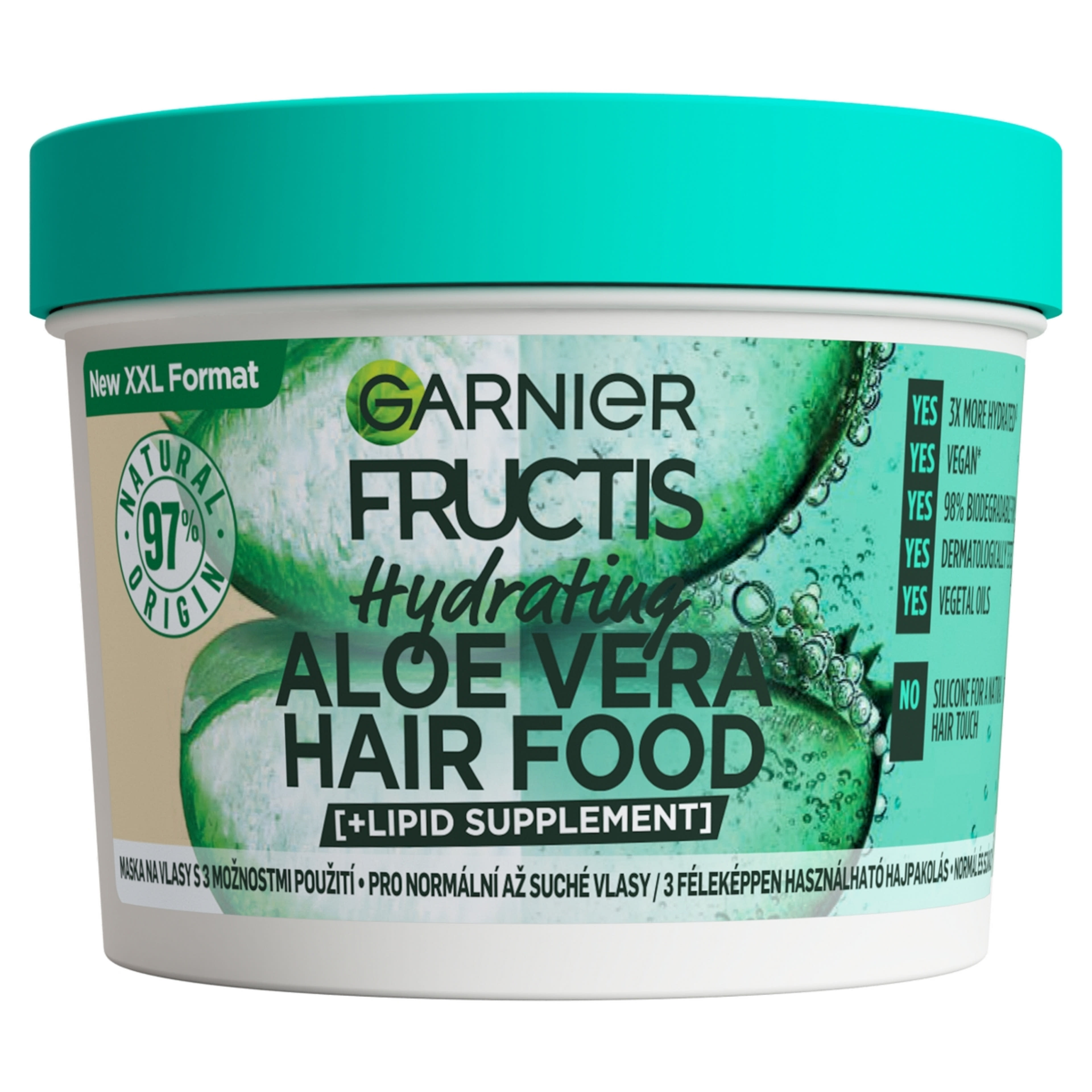Garnier Fructis Hair Food Aloe Vera hajpakolás - 400 ml