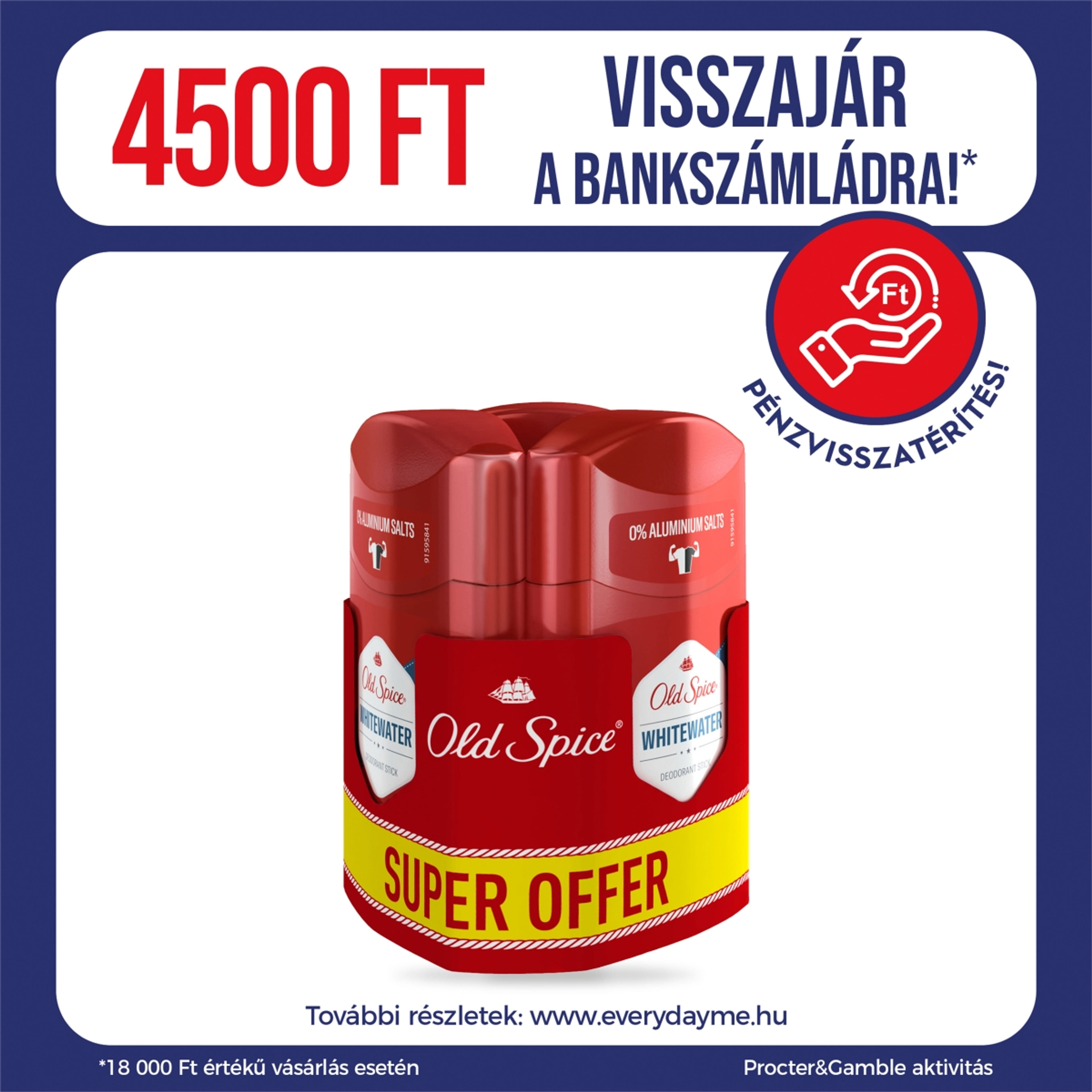 Old Spice Deo Stift Whitewater Triopack 3 x 50 ml - 150 ml