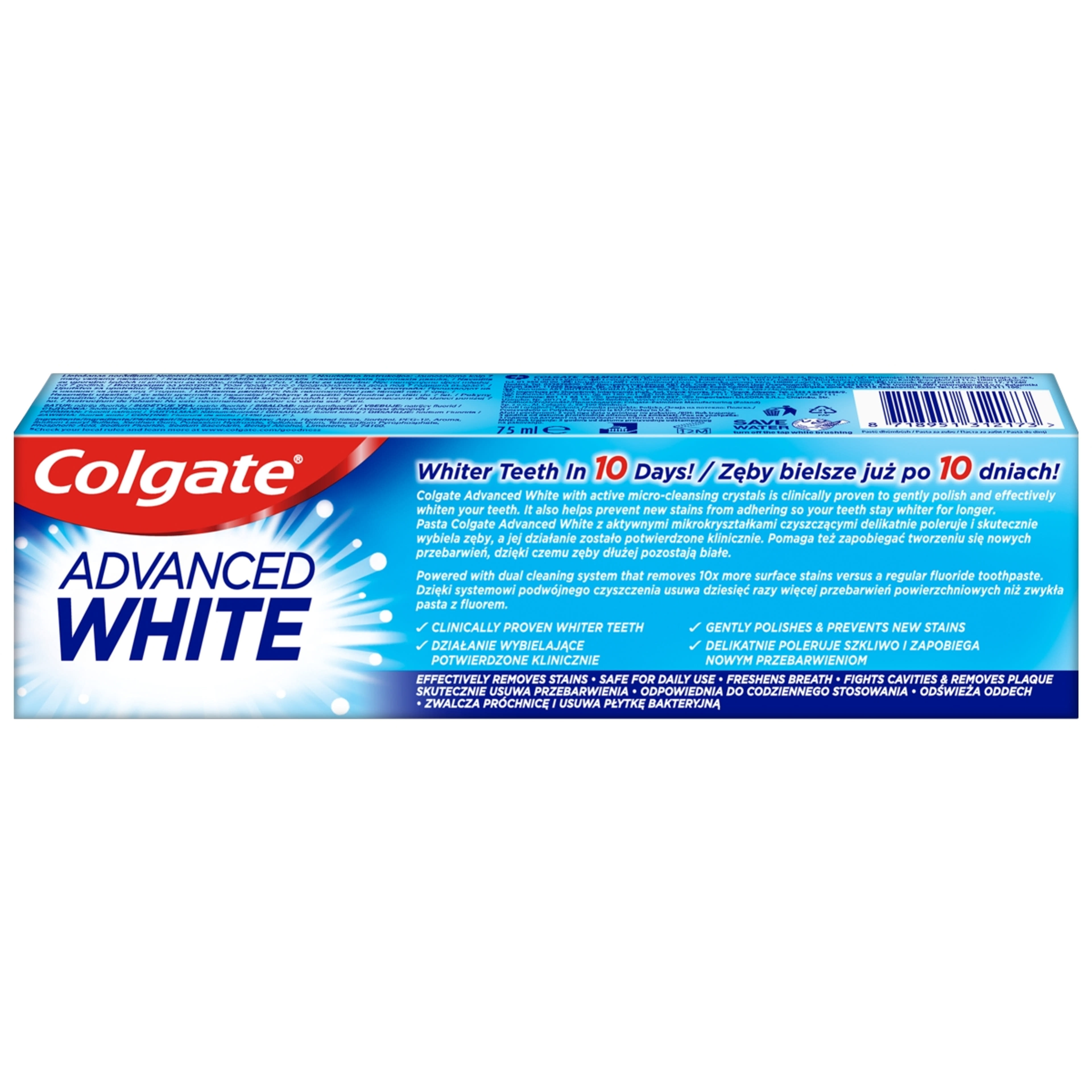 Colgate Advanced White fogfehérítő fogkrém - 75 ml-3