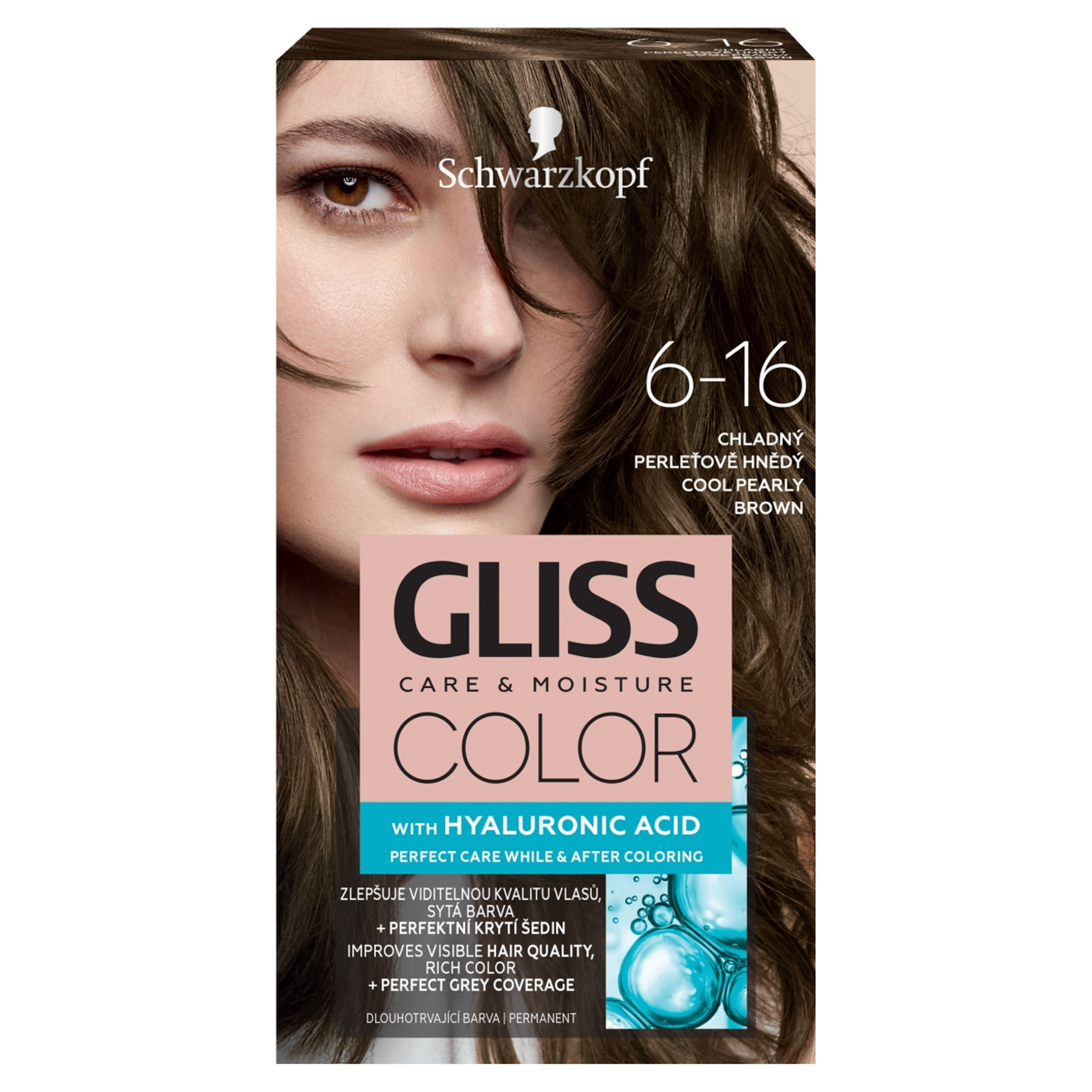 Gliss Color tartós hajfesték 6-16 Hűvös gyöngybarna - 1 db