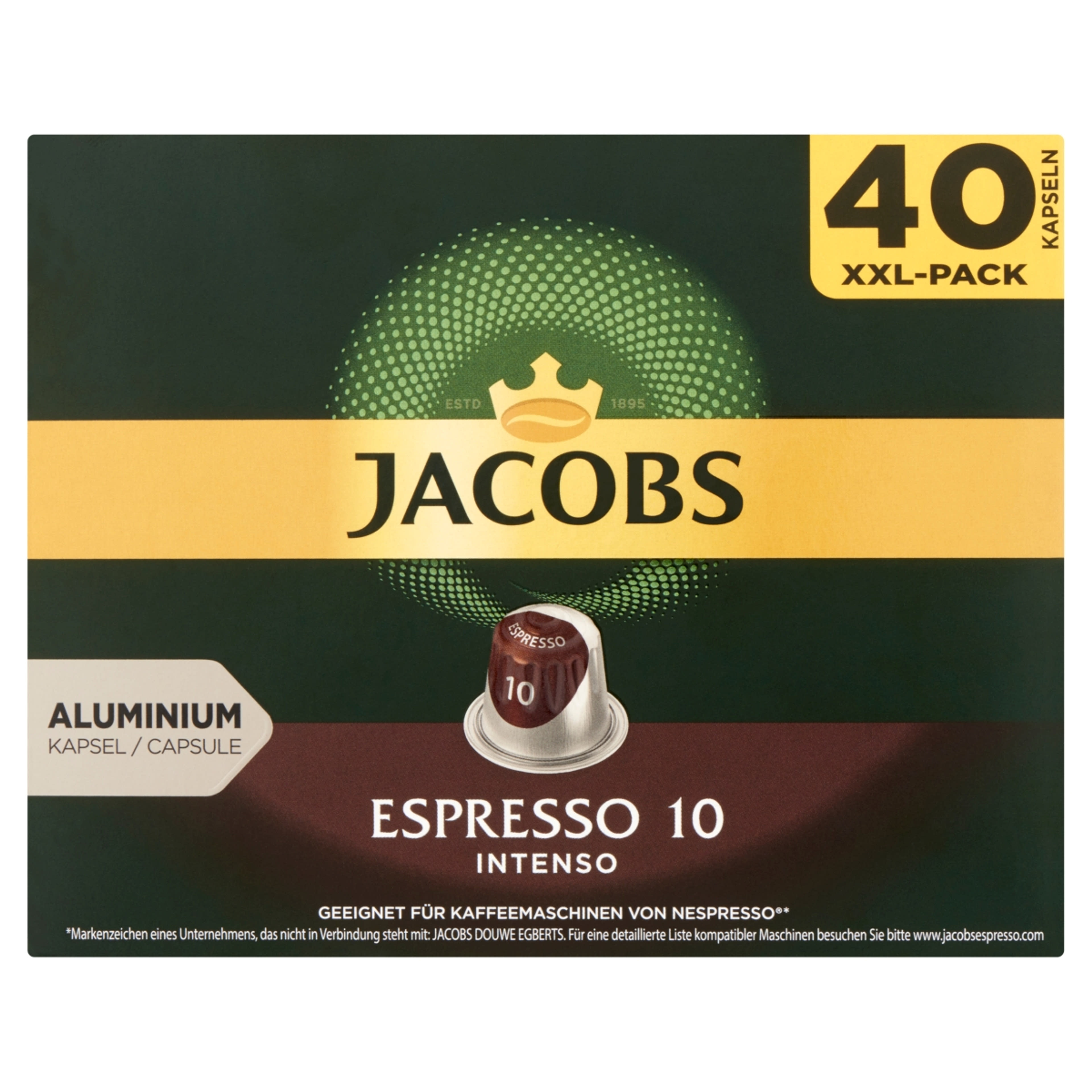 Espresso Intenso 10 Nespresso kompatibilis kávékapszula - 40 db