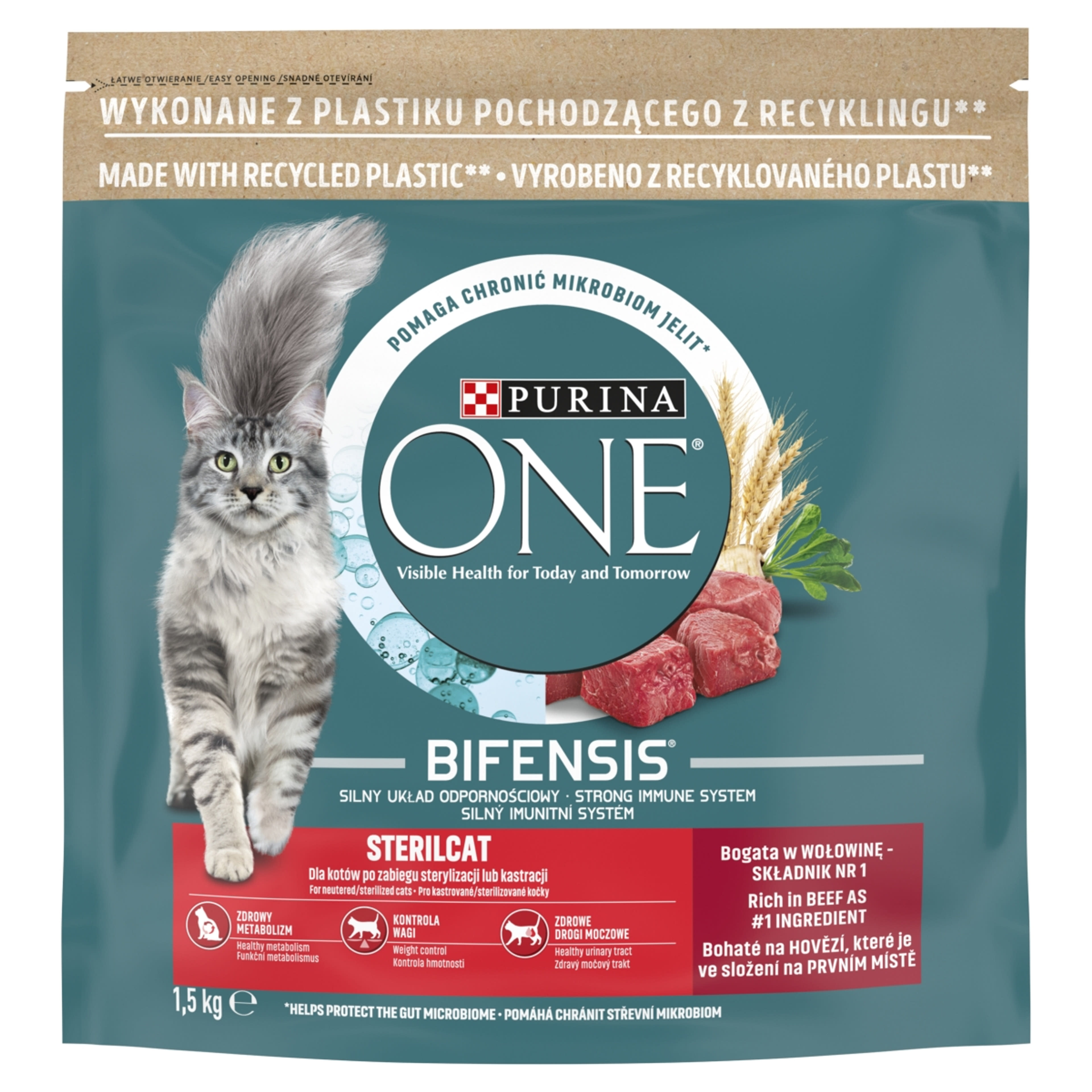 Purina one macska száraz marha és búza - 1500 g