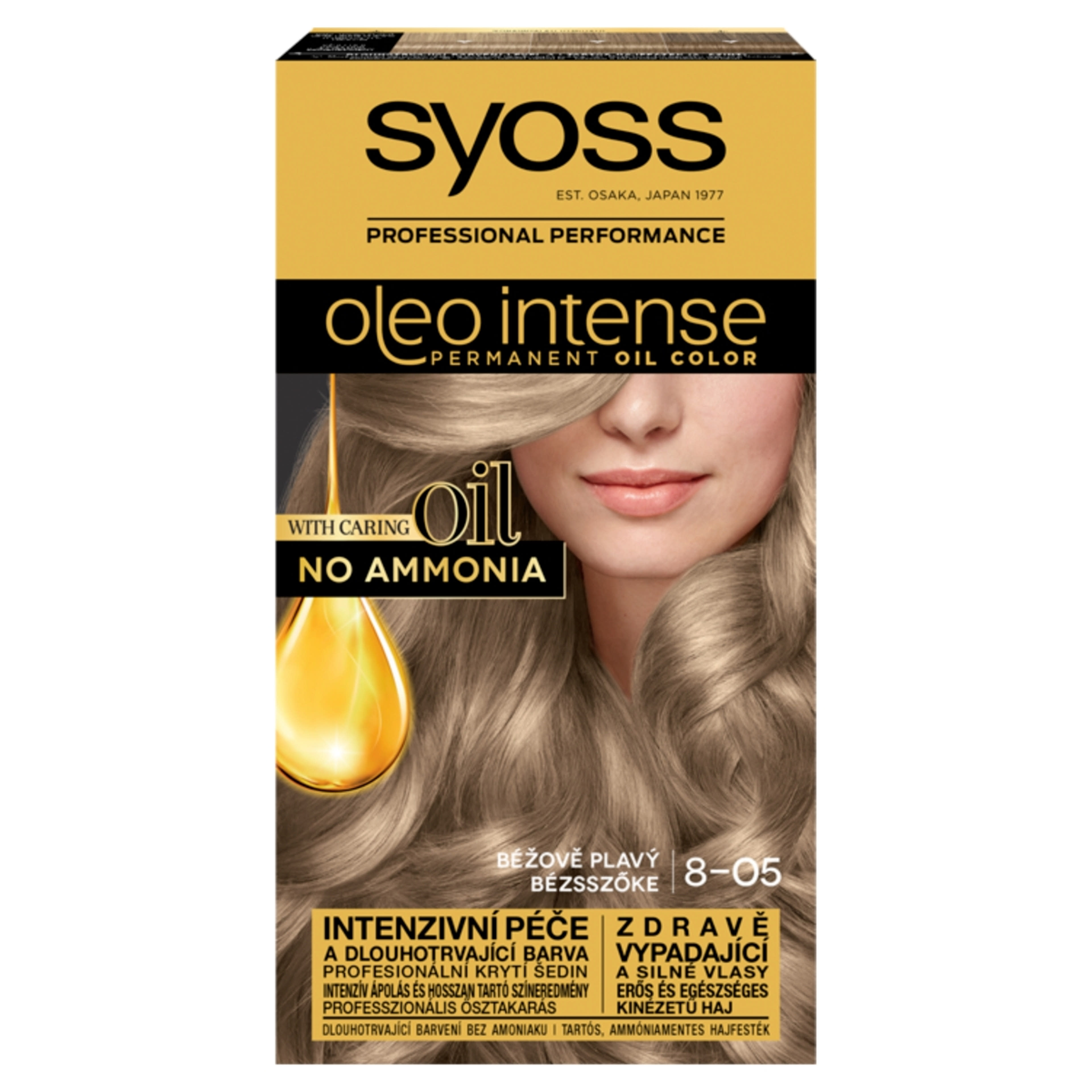 Syoss Color Oleo intenzív olaj hajfesték 8-05 bézsszőke - 1 db
