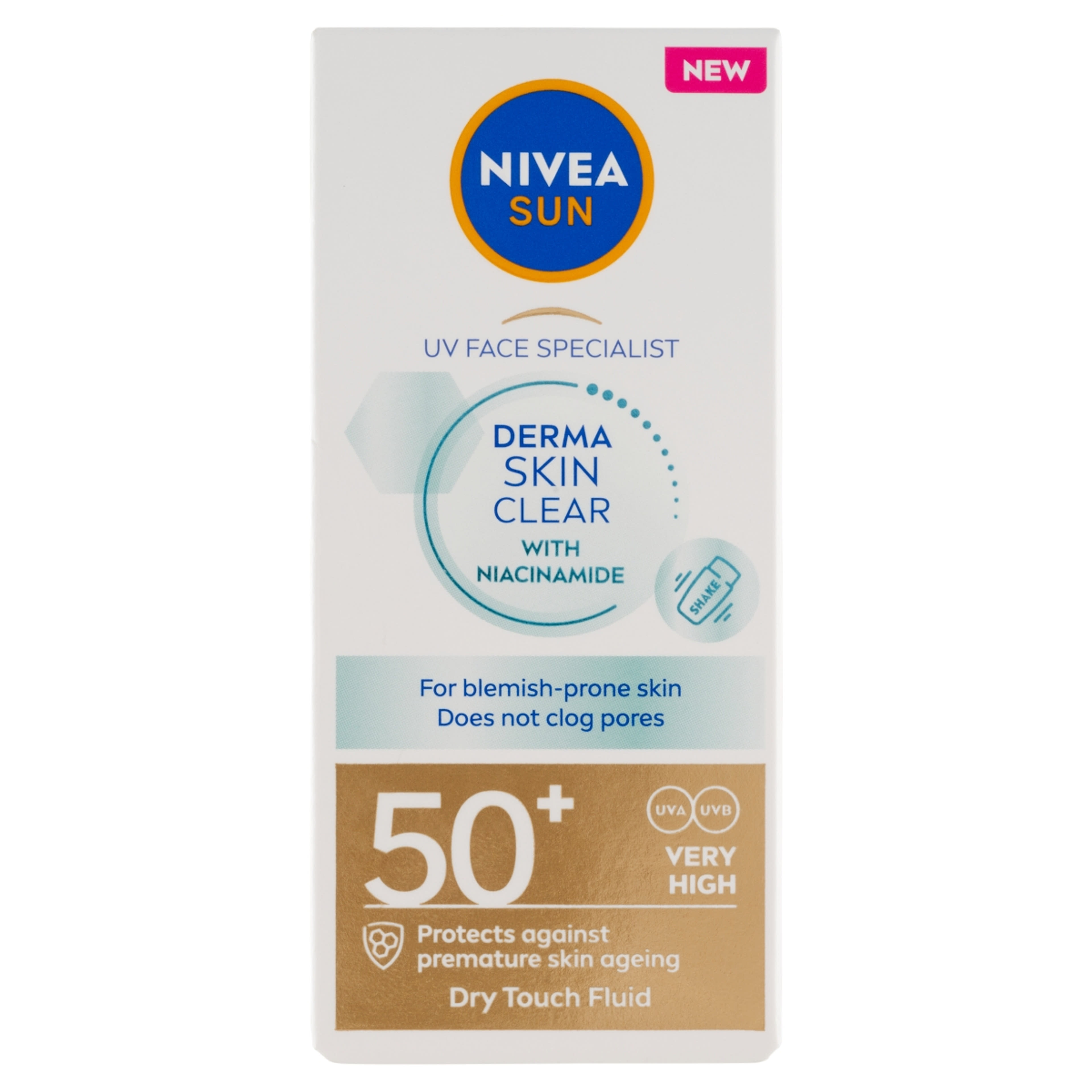 Nivea Derma Skin Clear fényvédő arckrém FF50+ - 40 ml-1