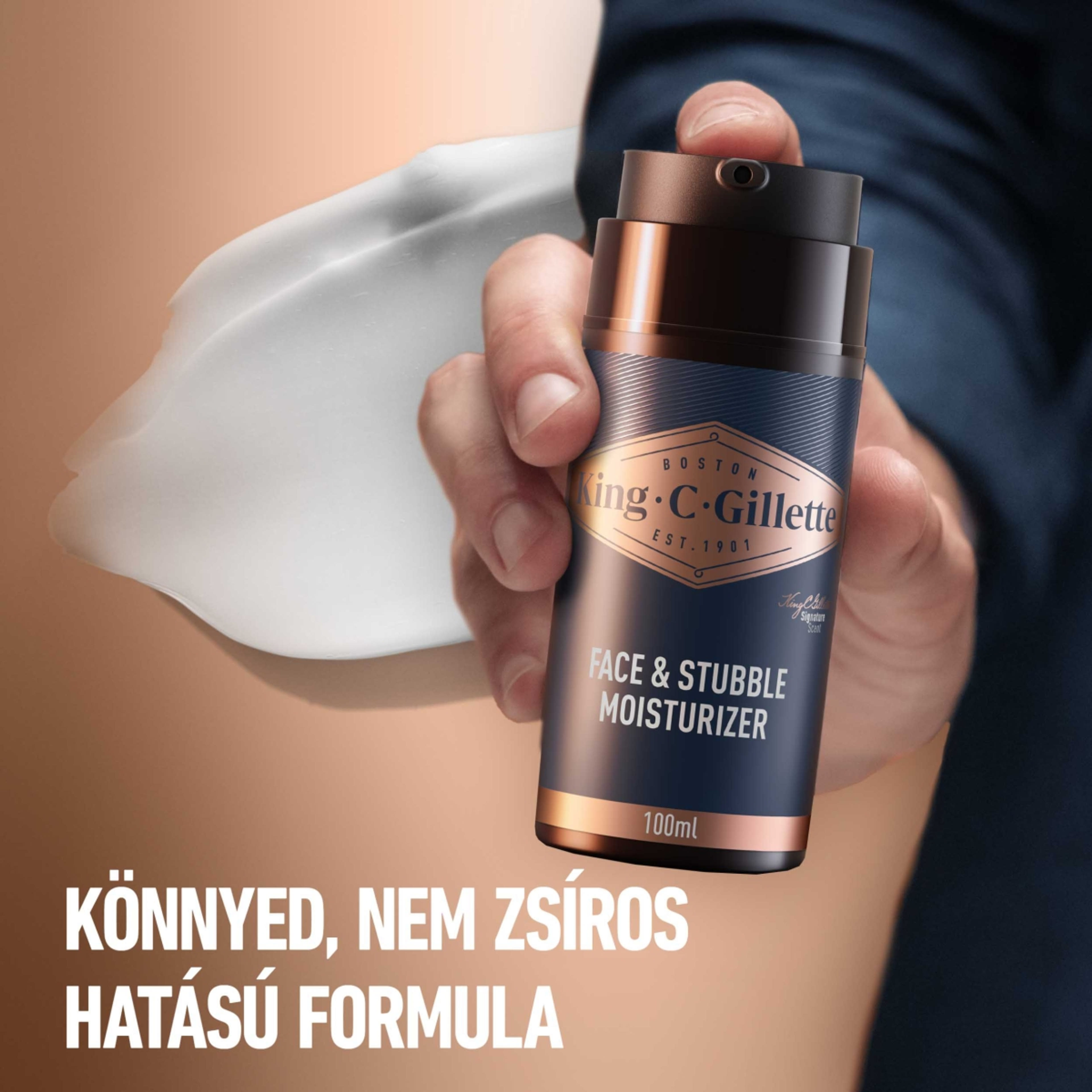 King C. Gillette arcbőr- és borostahidratáló krém B-vitaminnal  - 100ml-5