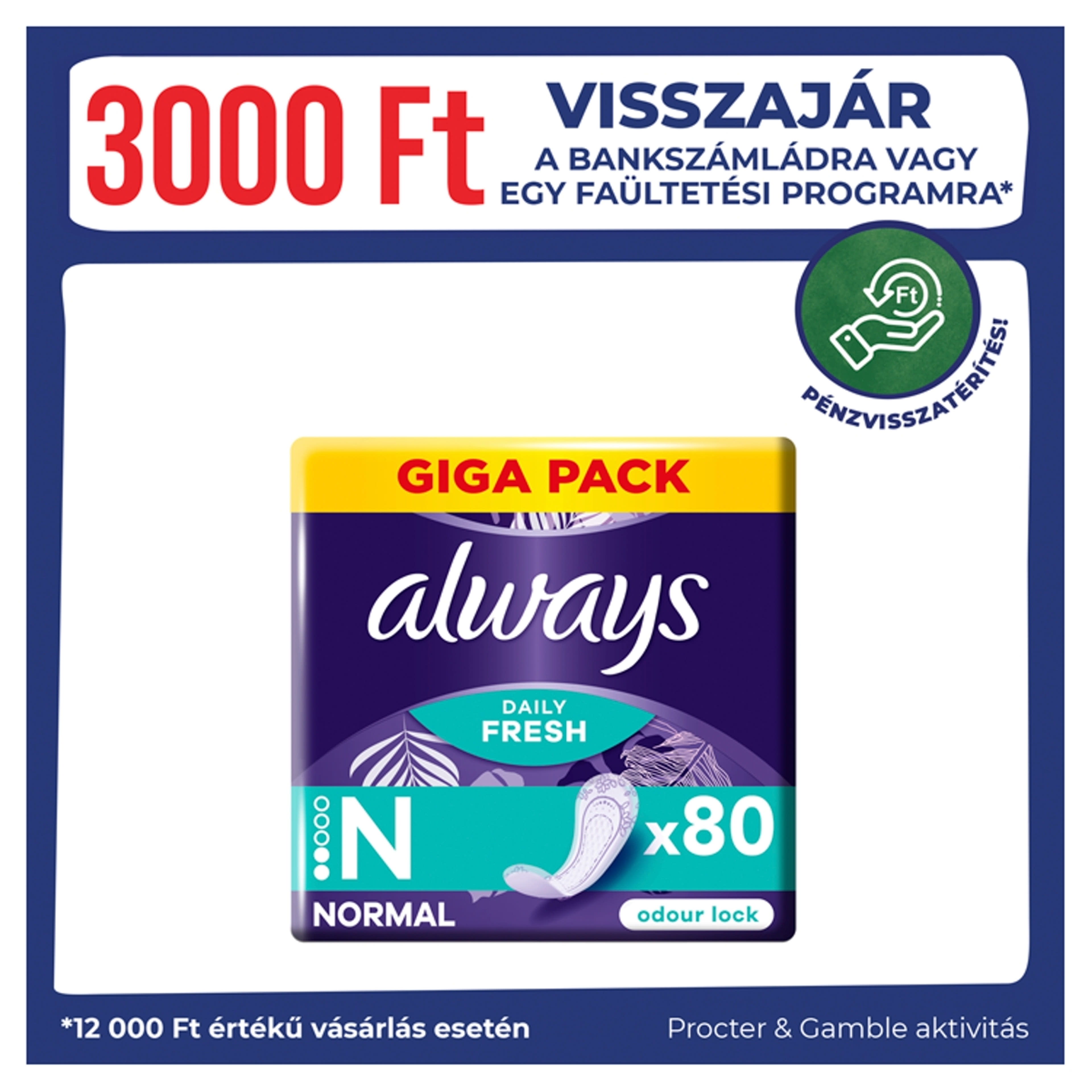 Always Dailies Fresh & Protect tisztasági betét - 80 db-1