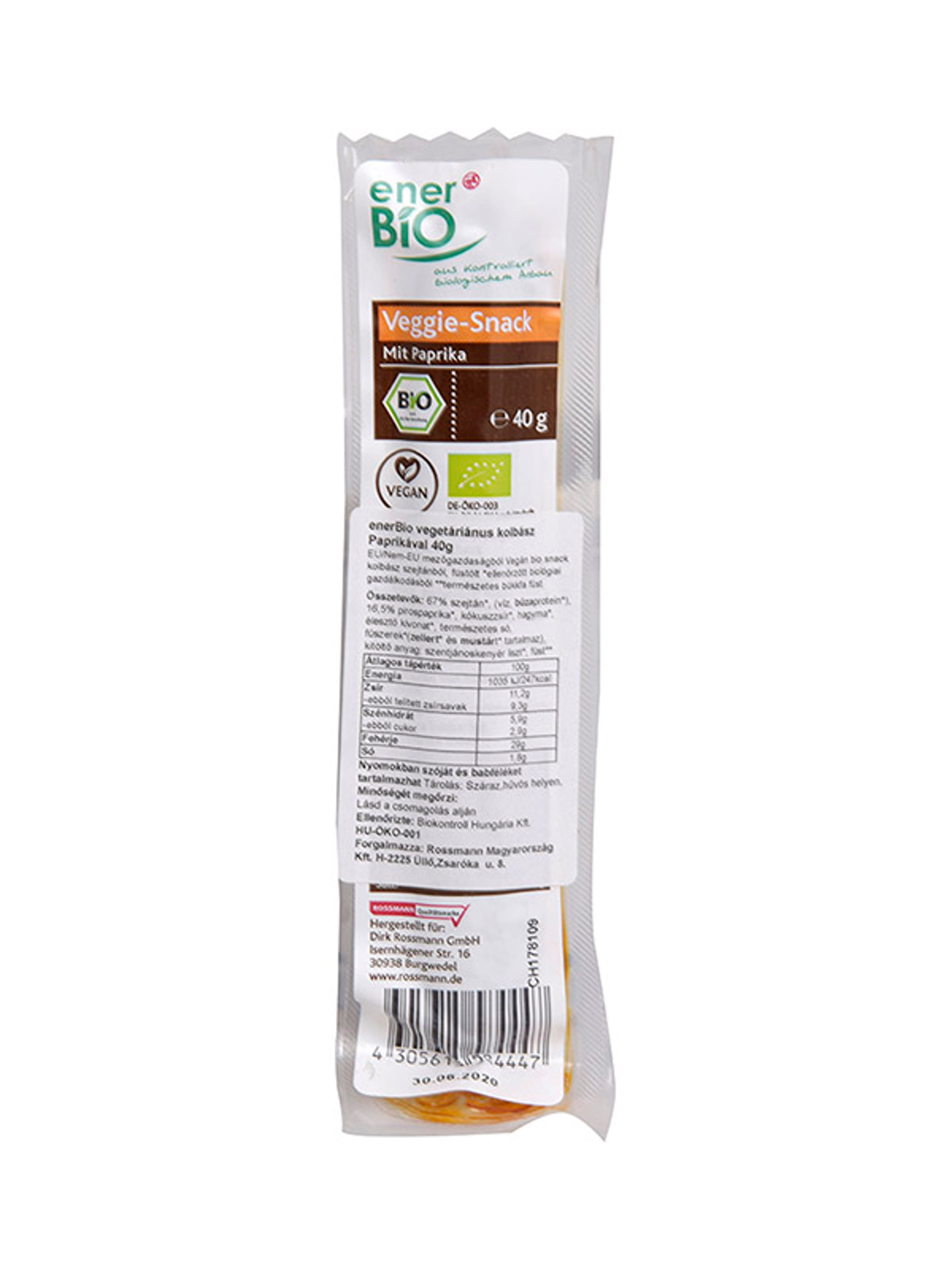 Ener-Bio vegetáriánus kolbász - 40 g