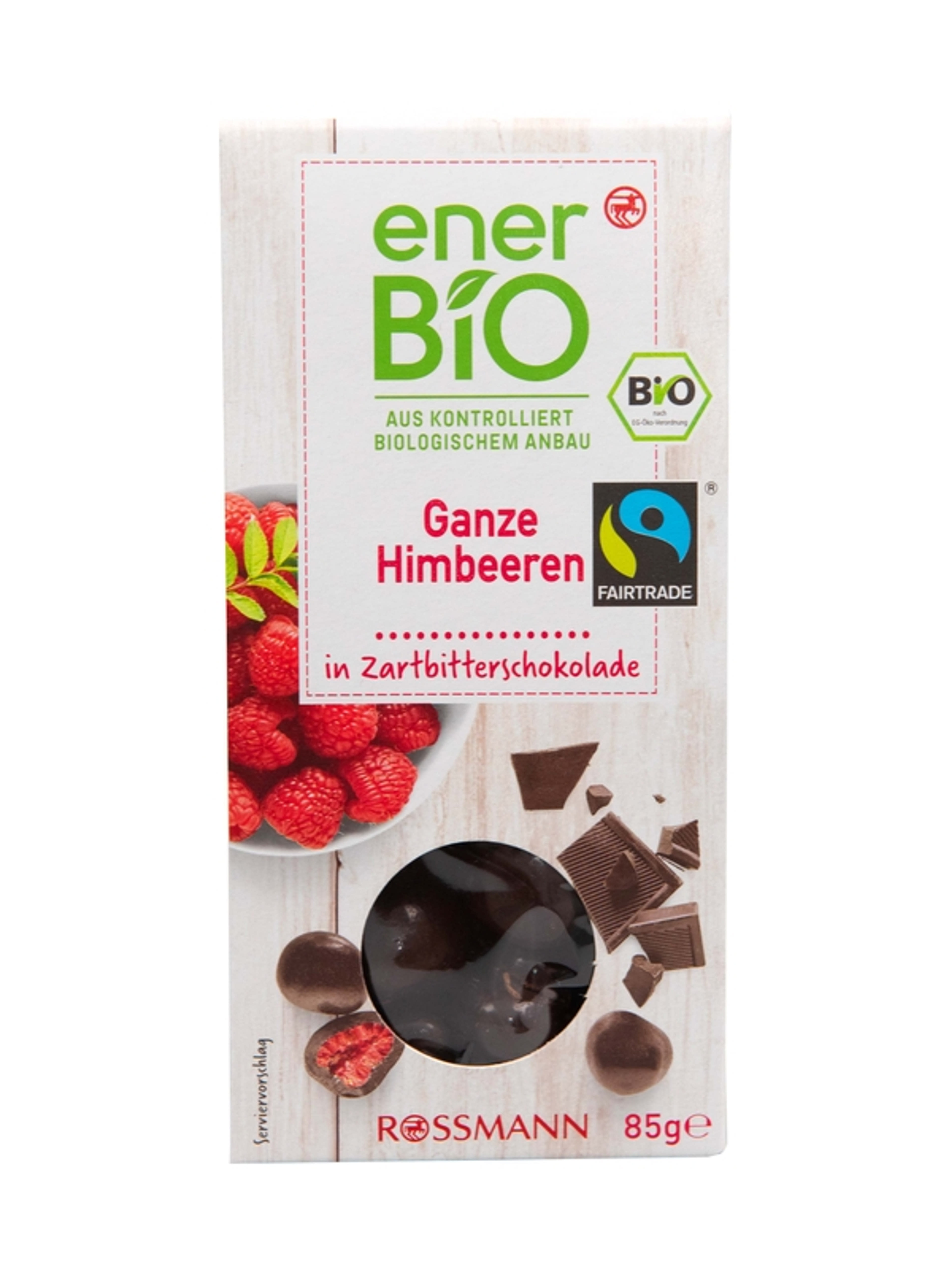 enerBio bio málna étcsokoládéban - 85 g
vegán, gluténmentes
ellenőrzött biológiai gazdálkodásból