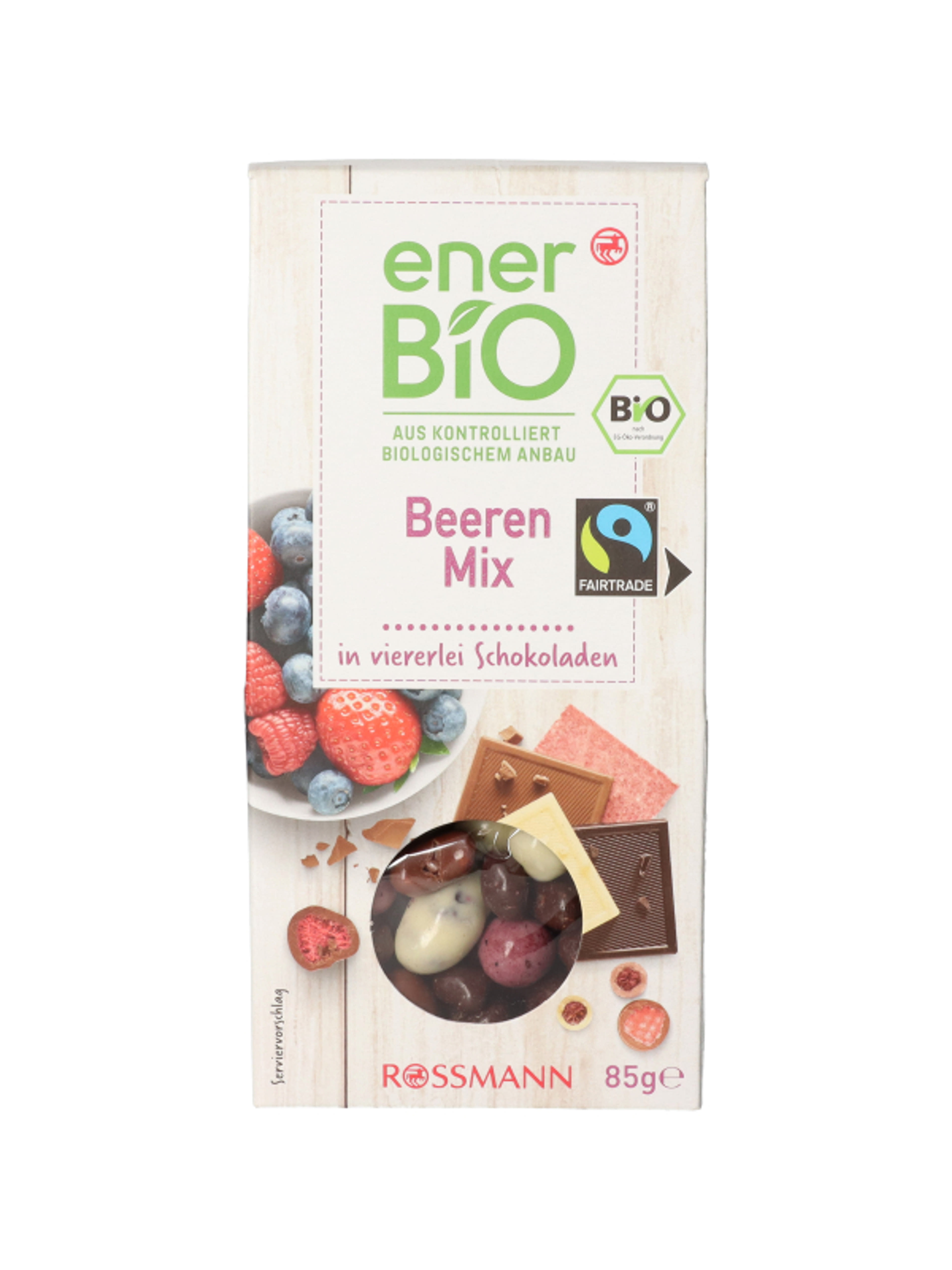 enerBio bogyós gyümölcs-mix háromféle csokoládéban - 85 g-1