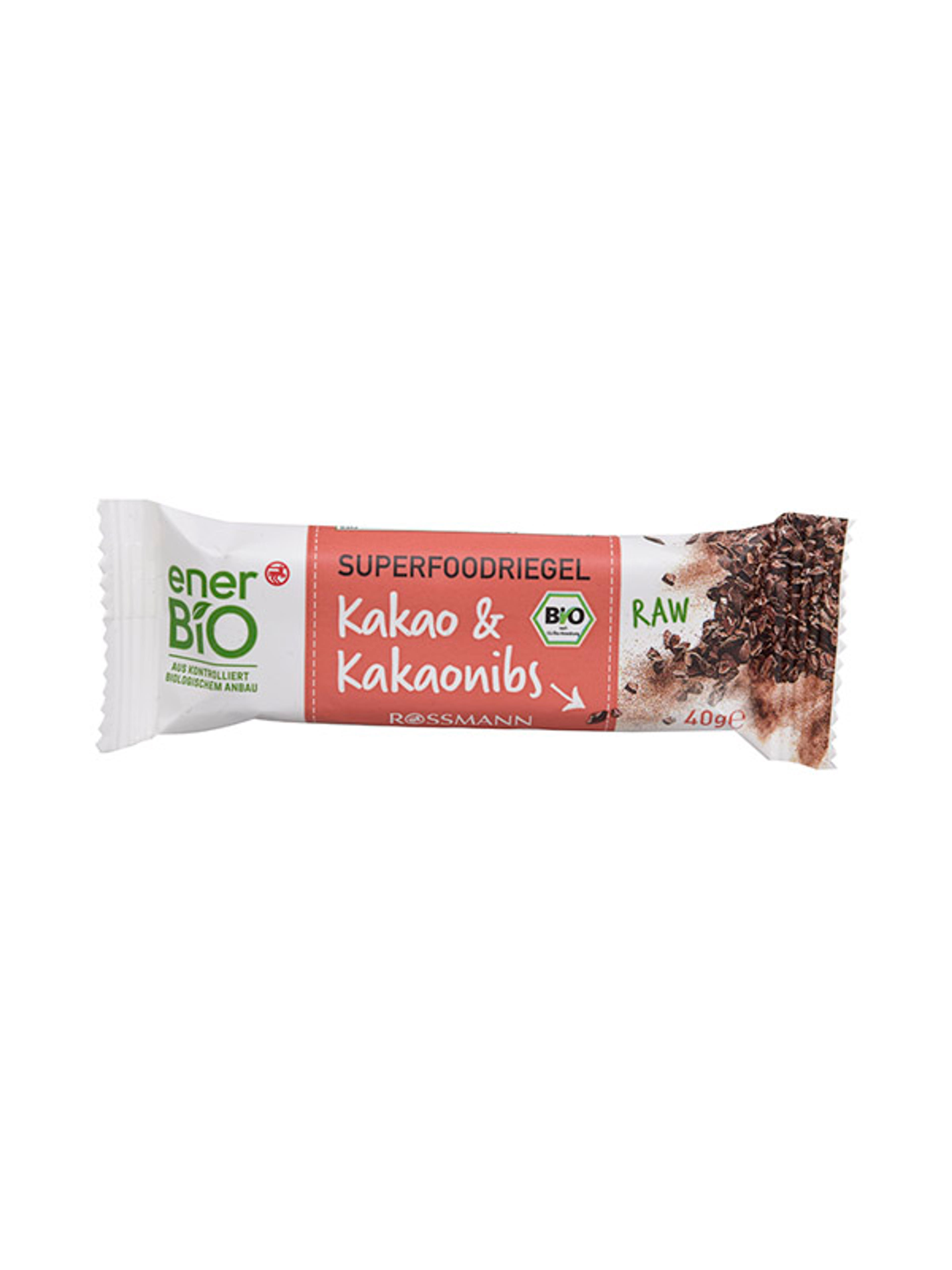 enerBio kakaó & kakaóbab superfood szelet - 40 g-1