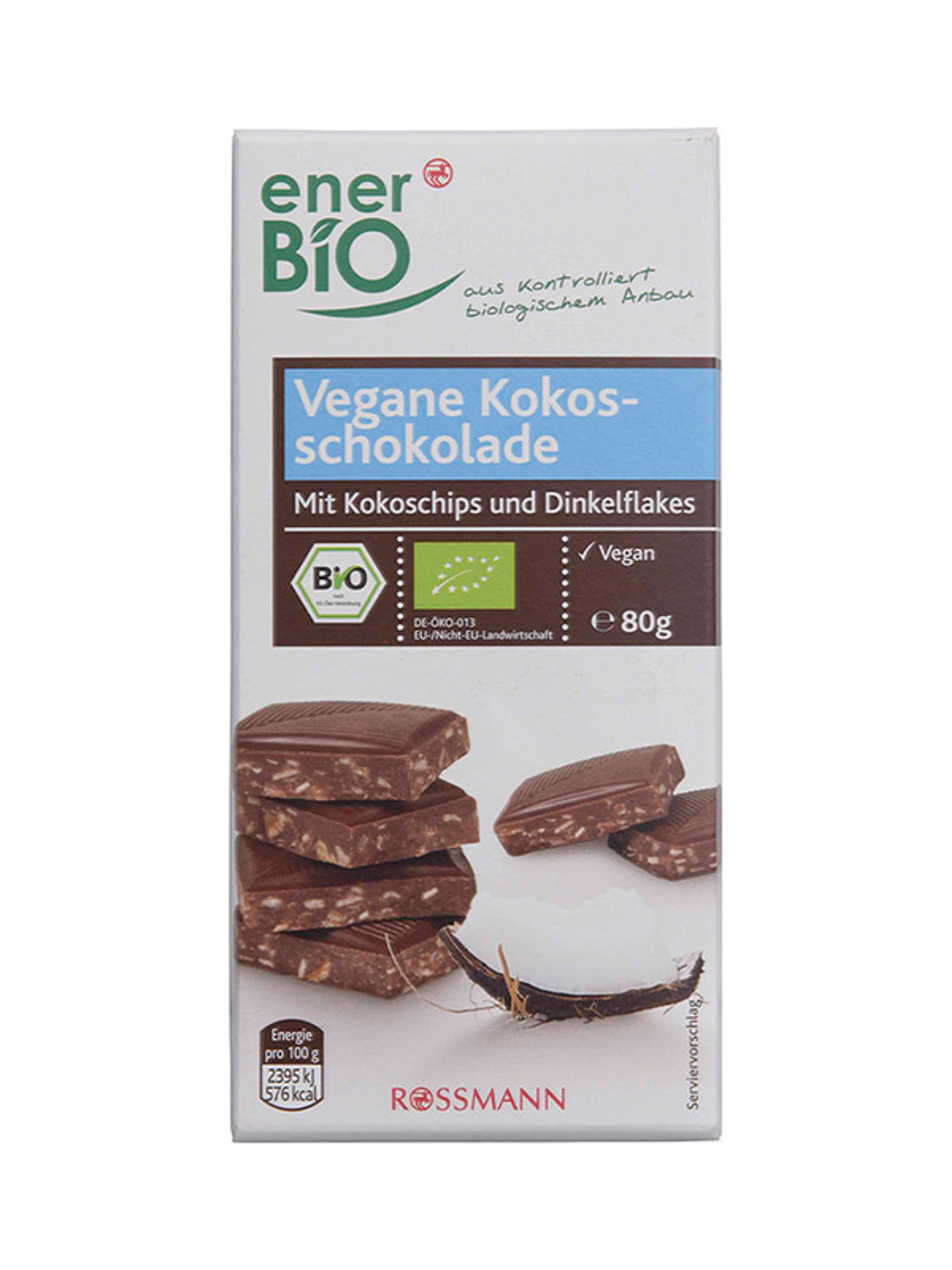 enerBio vegán csokoládé kókusszal - 80 g-1
