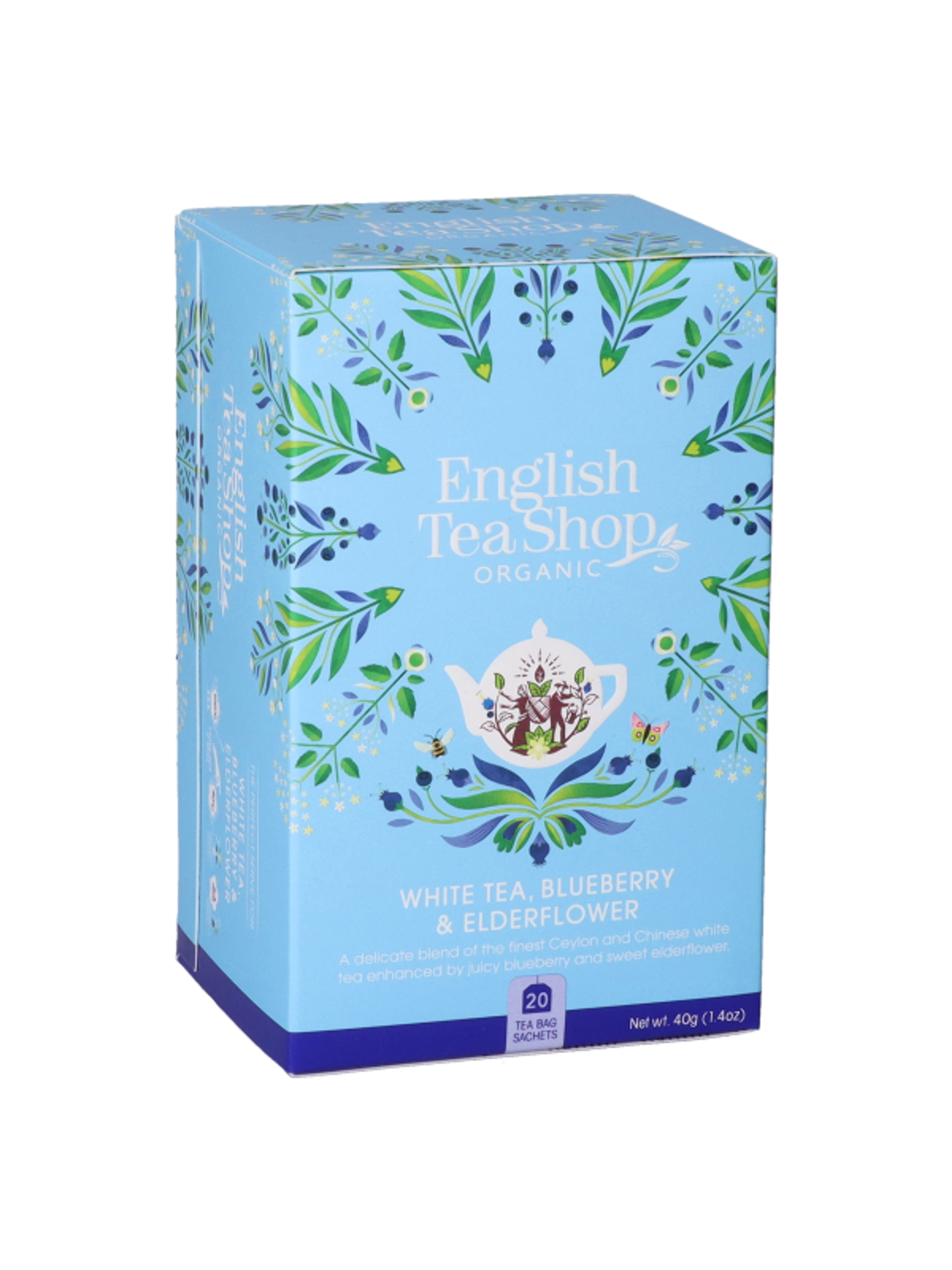 English Tea Shop bio fehér tea áfonya-bodza - 30 g