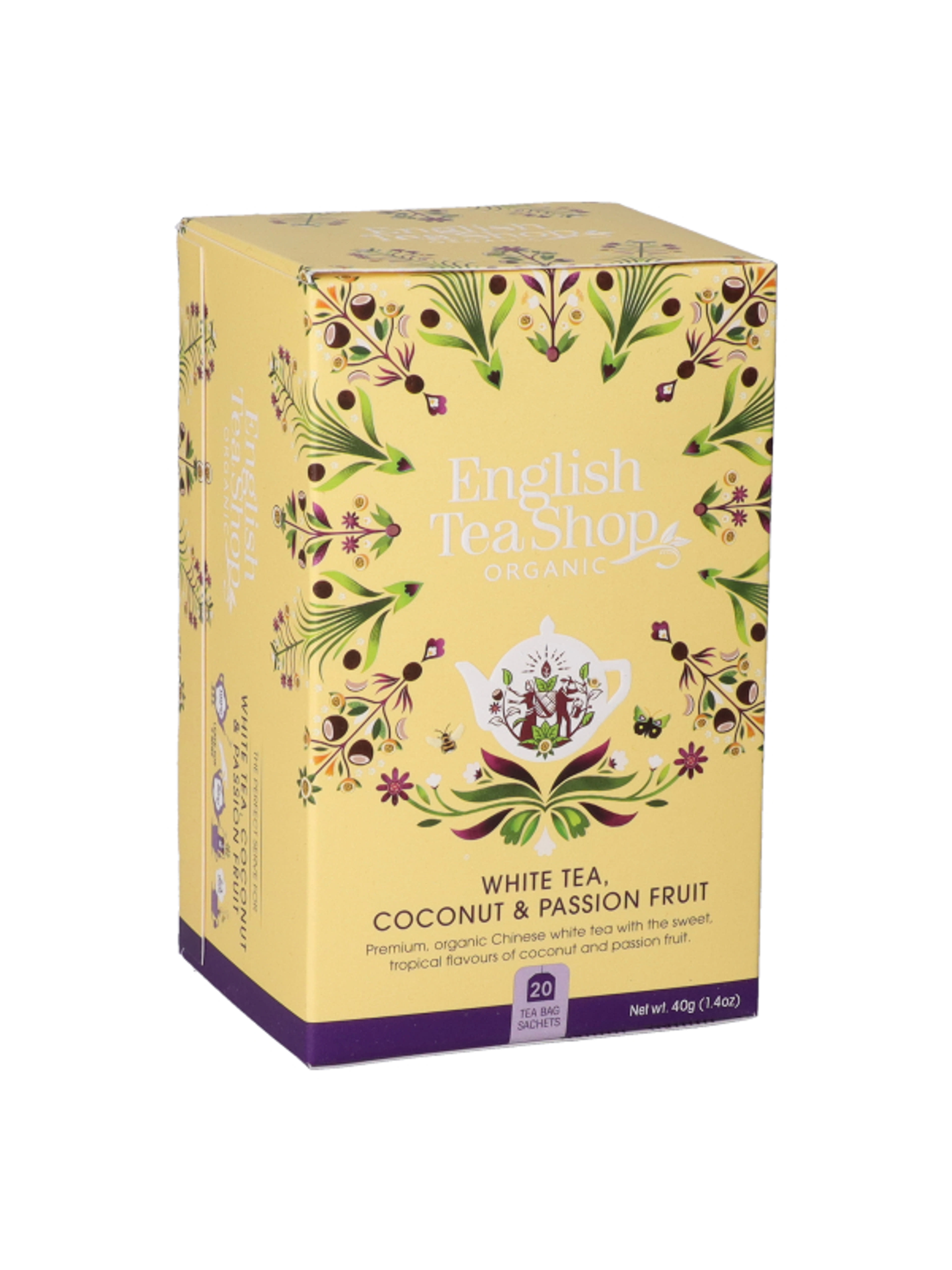 English Tea Shop bio fehér tea kókusz-maracuja - 40 g