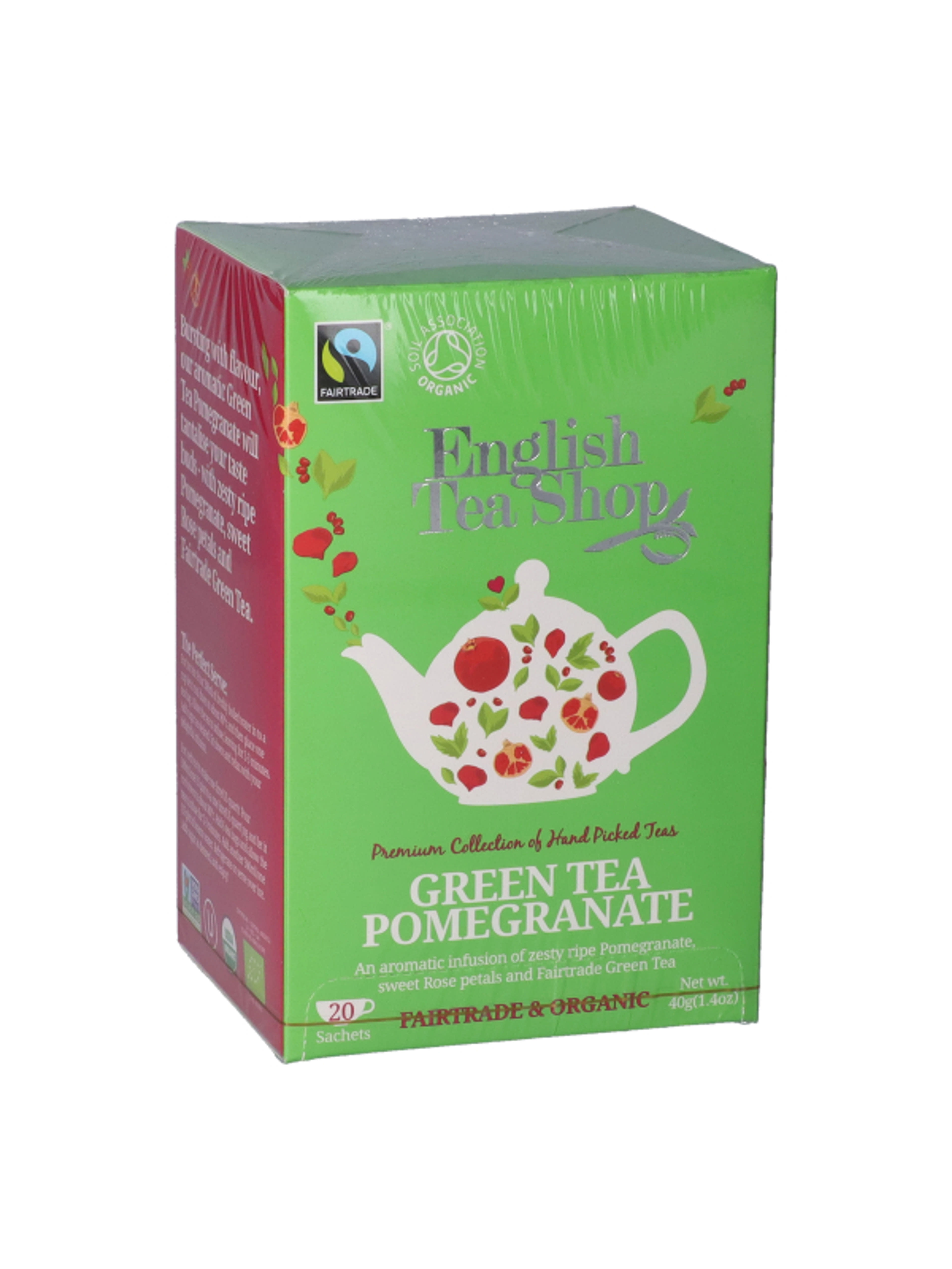 English Tea Shop bio zöld tea gránátalmával - 30 g