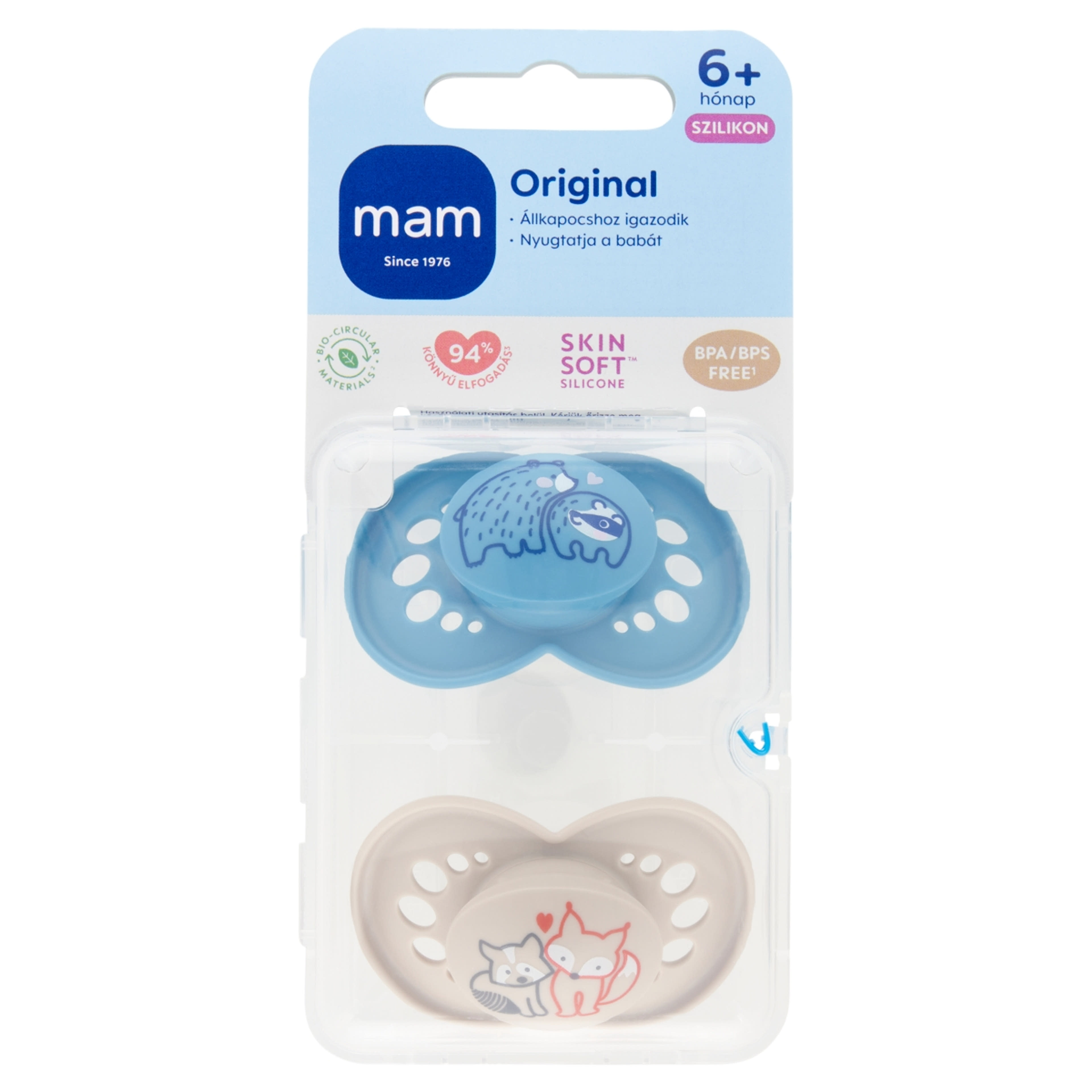 MAM Original szilikon játszócumi 6 hónapos kortól - 2 db-1