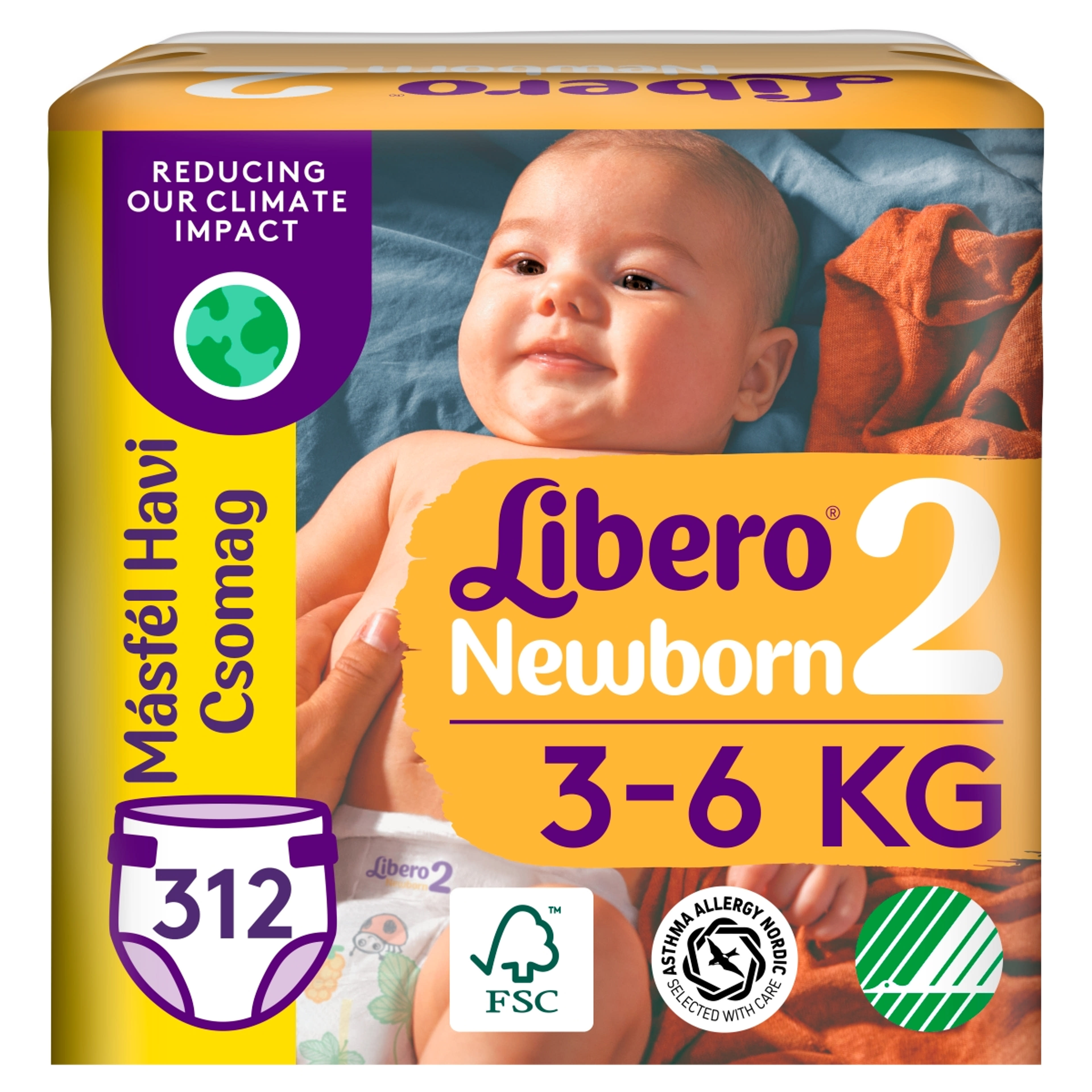 Libero Newborn nadrágpelenka 2-es 3-6 kg - 312 db-1