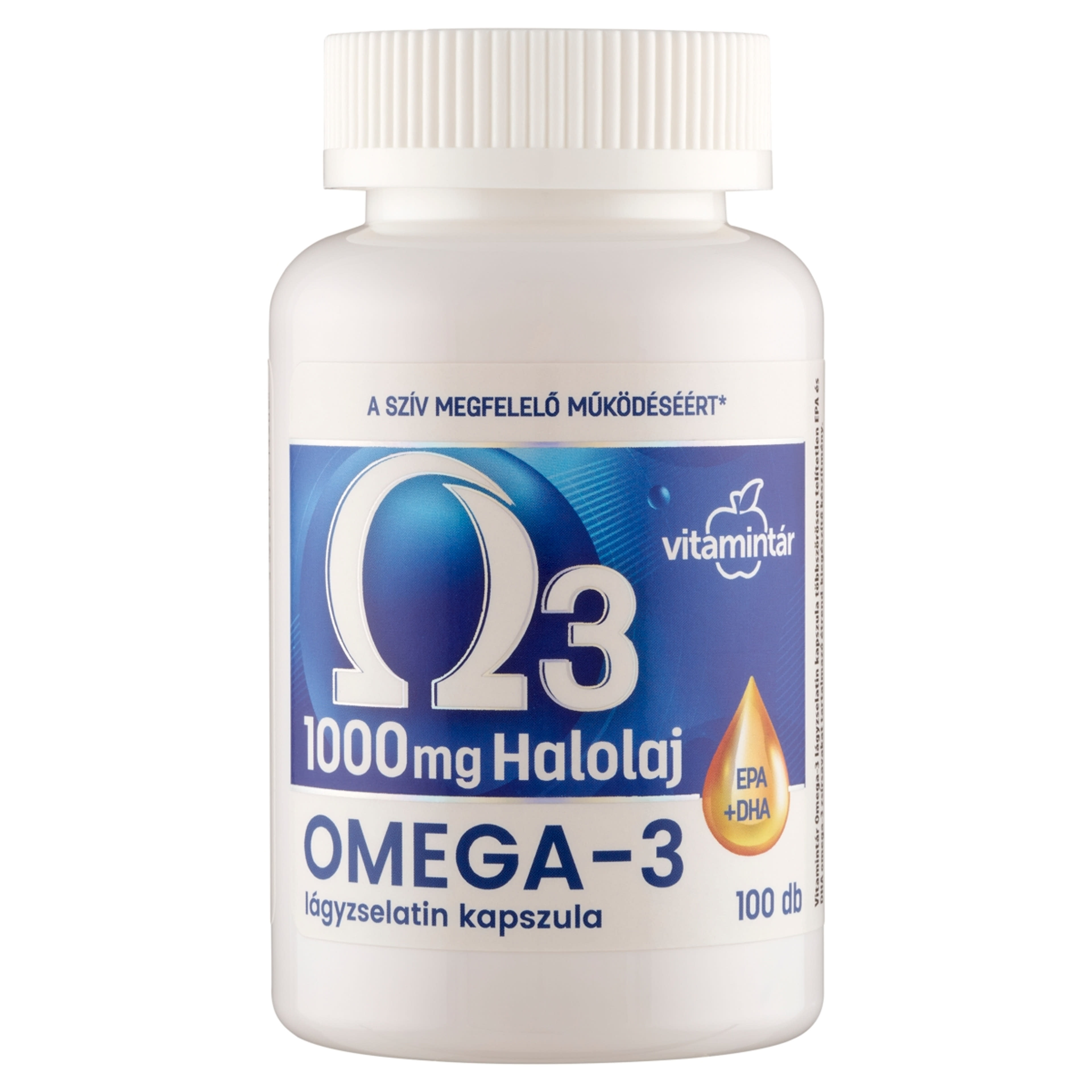 Vitamintár 1000mg Omega-3 Lágyzselatin Kapszula - 100 db